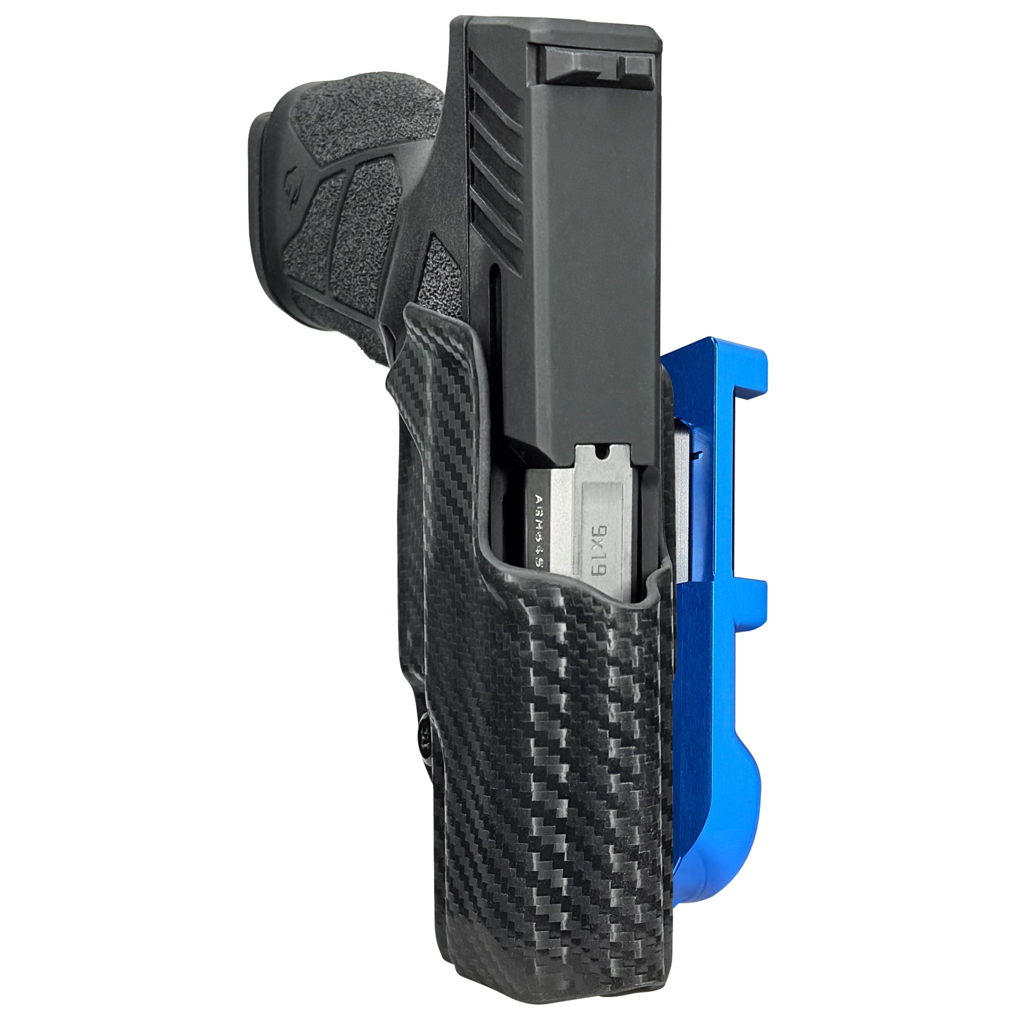 Taurus GX2 IDPA Quick Mount Holster with Blue Belt Attachment, Carbon Fiber Holster Shell