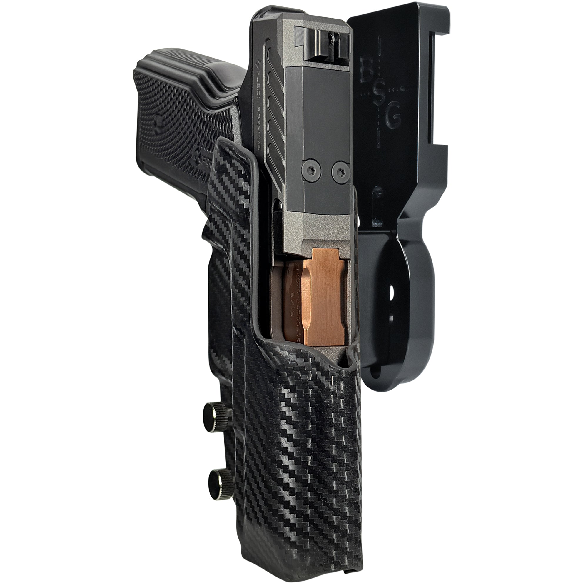 Fusion XF Pro Pro Heavy Duty Competition Holster in Black / Carbon Fiber