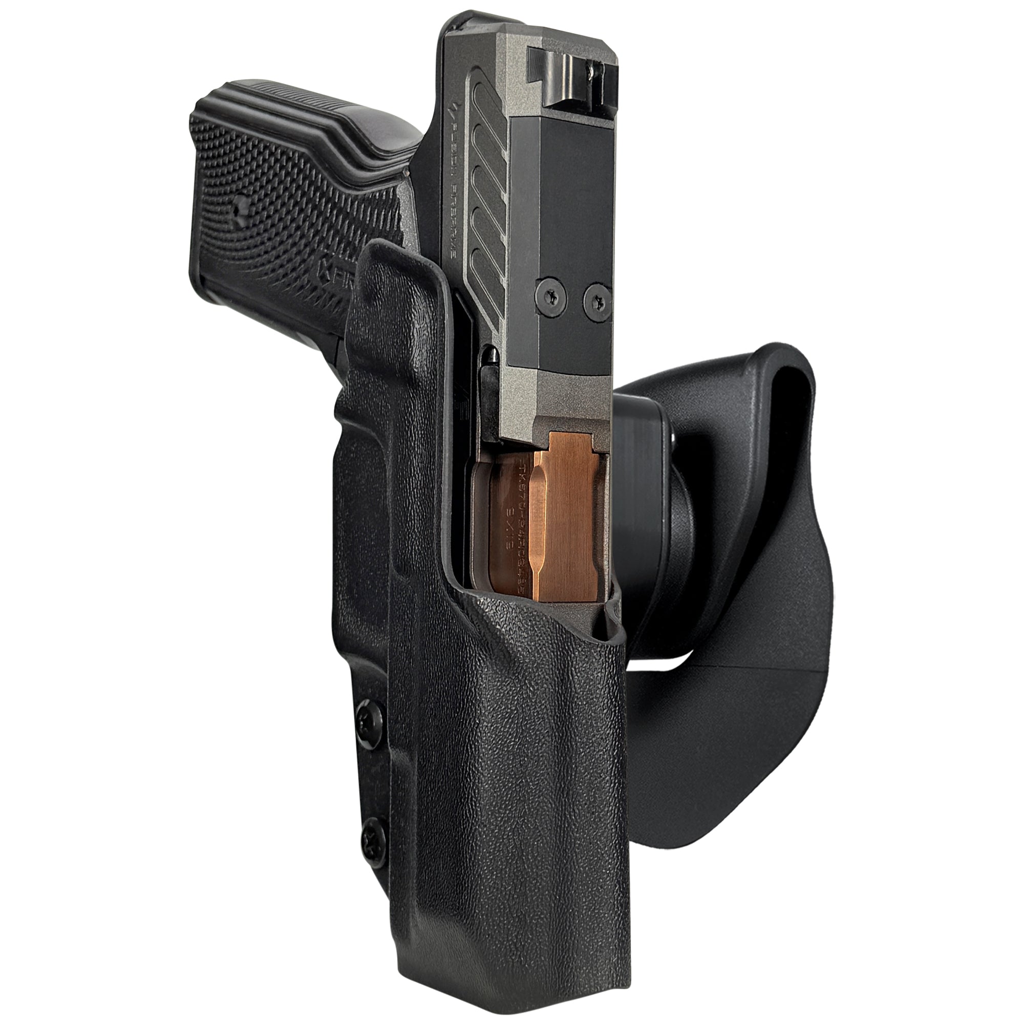 Fusion XF Pro OWB Quick Release Paddle Holster in Black