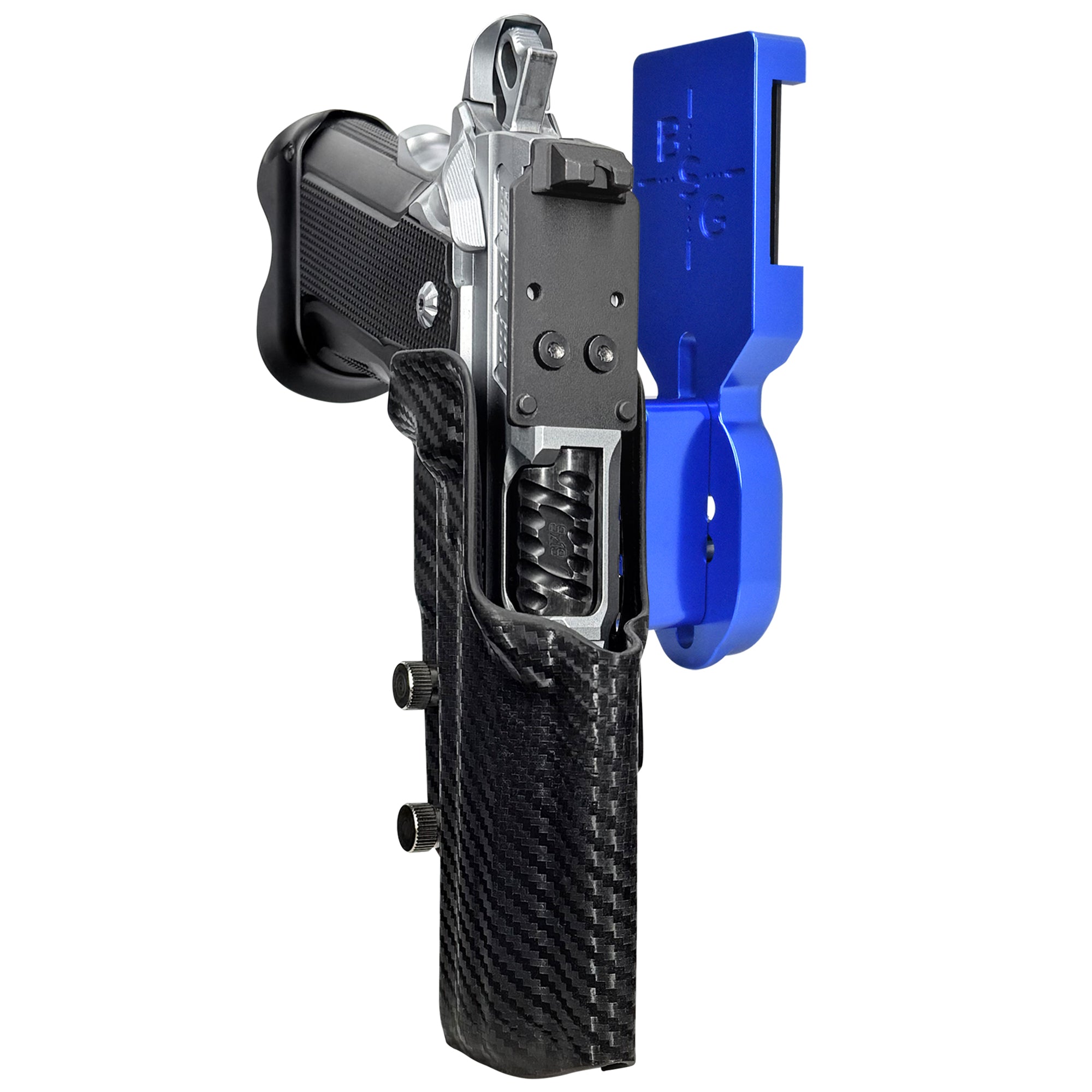 Fusion Firearms XP Comp Pro Heavy Duty Competition Holster in Blue / Carbon Fiber