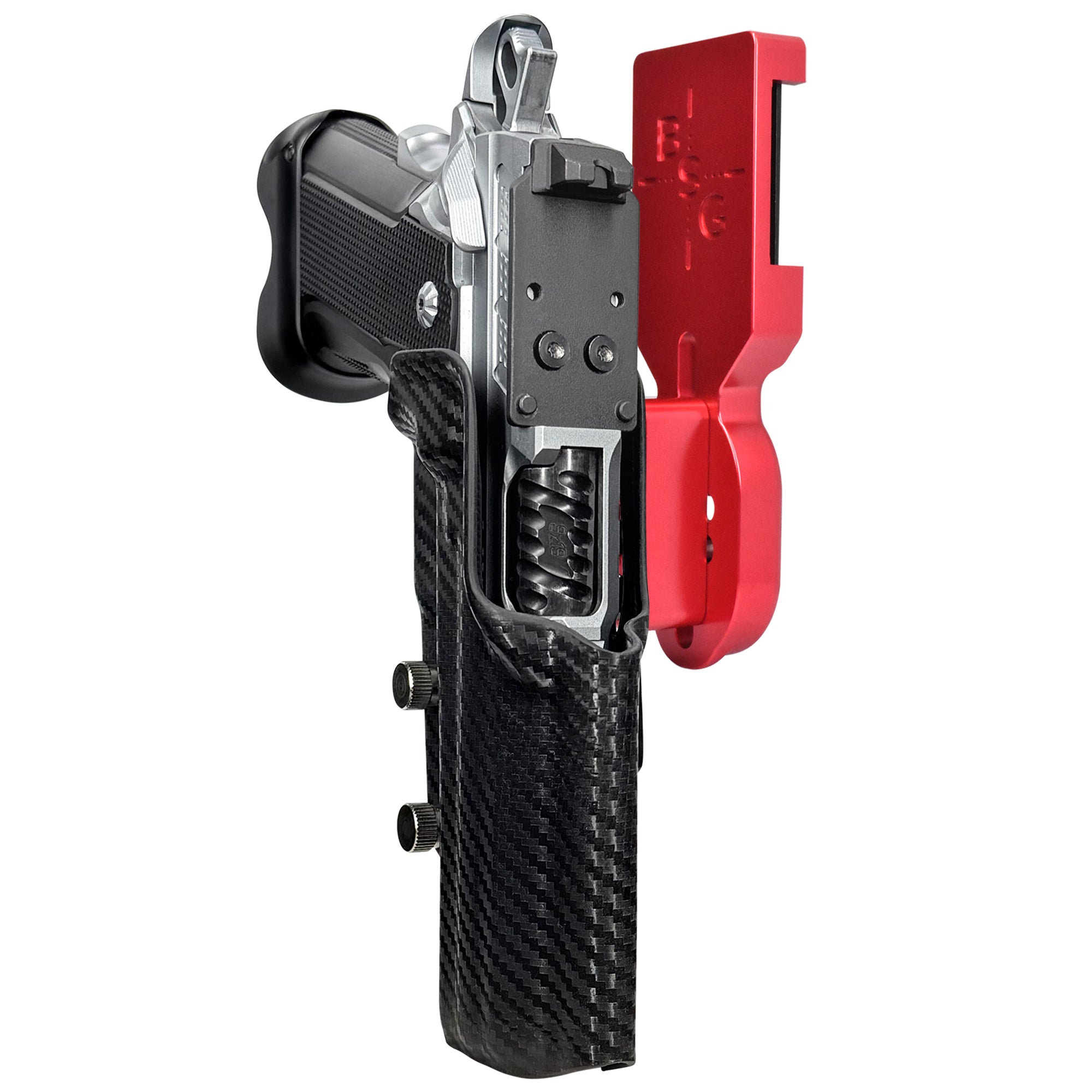 Fusion Firearms XP Comp Pro Heavy Duty Competition Holster Pro Heavy Duty Competition Holster Red / Carbon Fiber