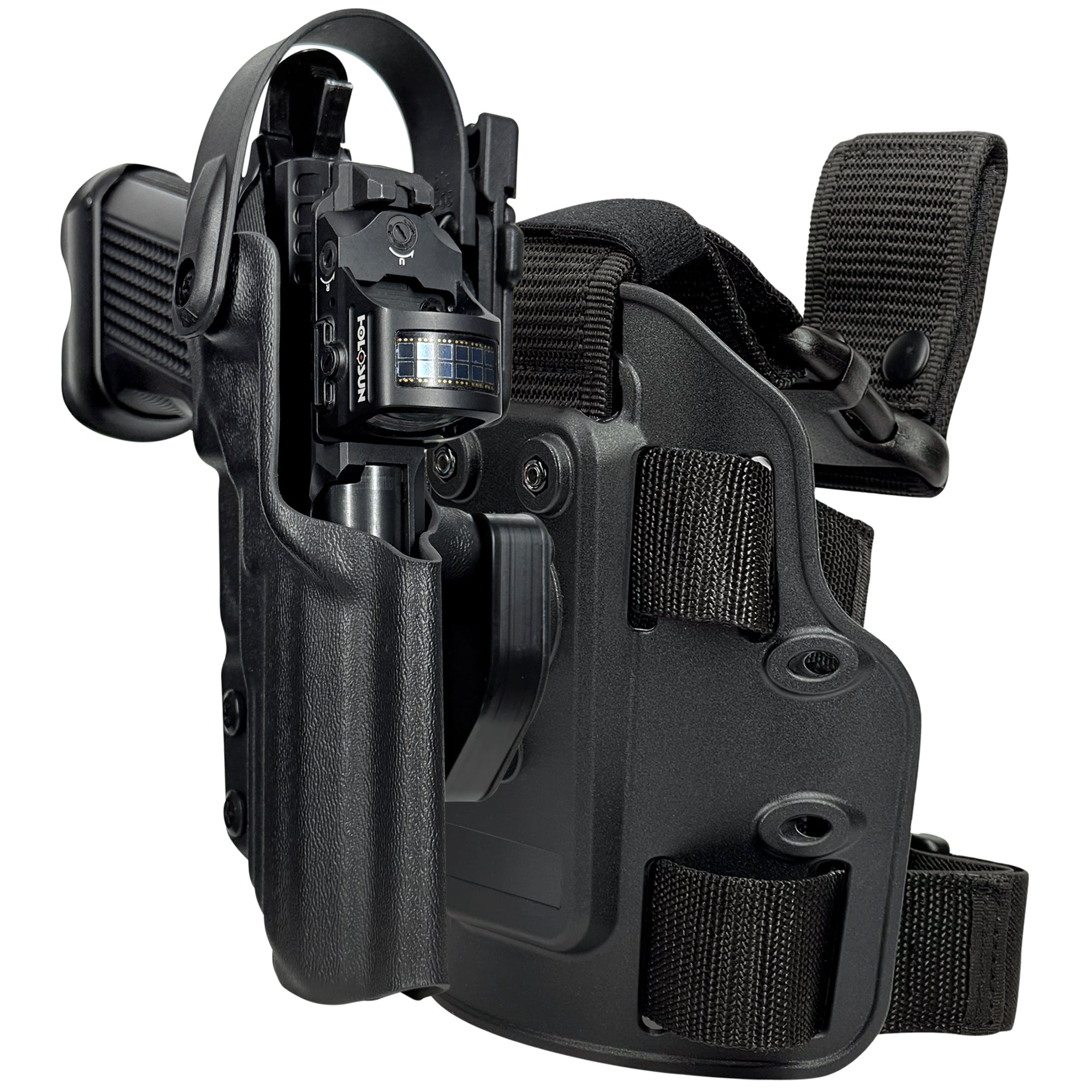 Level II Duty Drop Leg Holster for Fusion Firearms XP Pro in Black