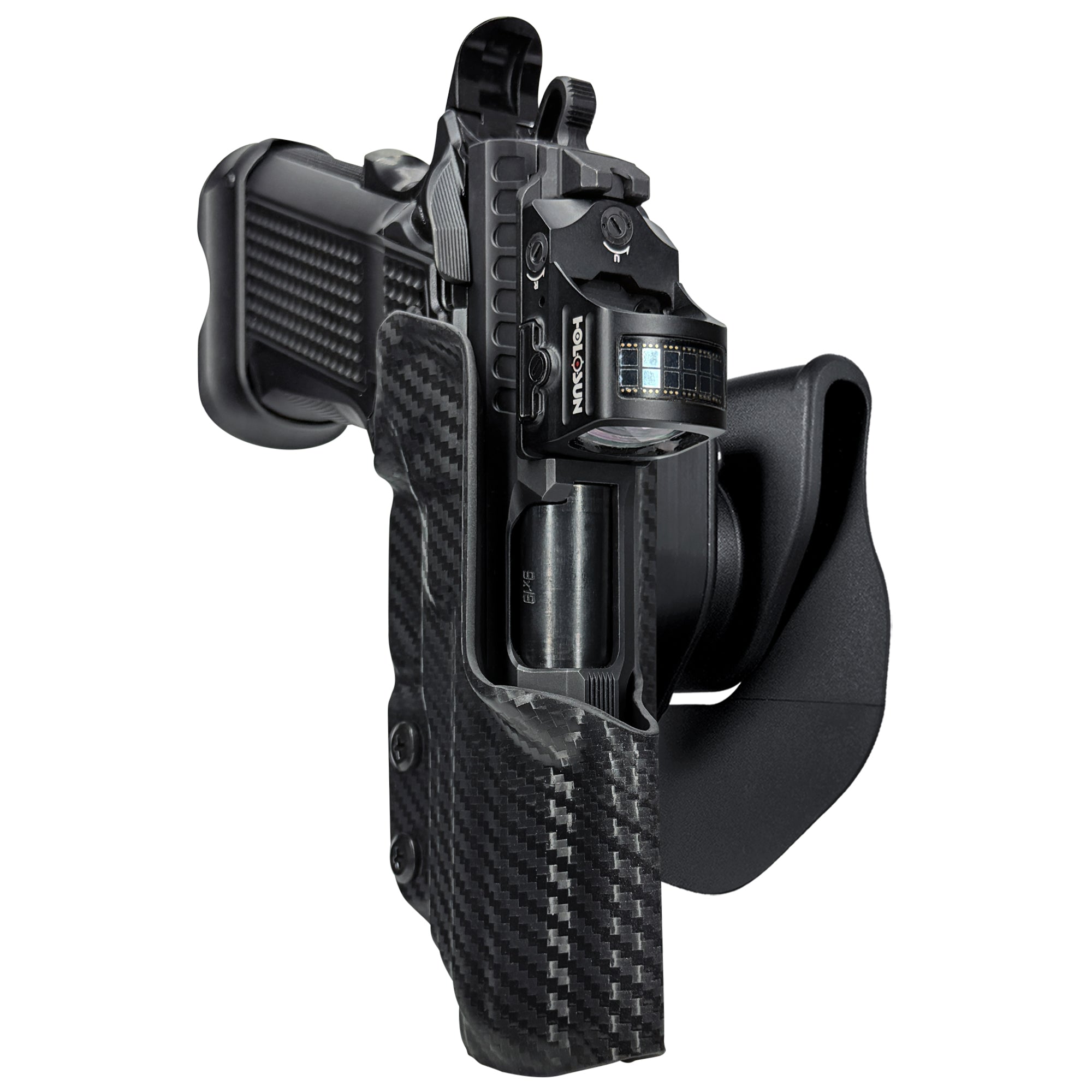 Fusion Firearms XP Pro OWB Quick Release Paddle Holster in Carbon Fiber
