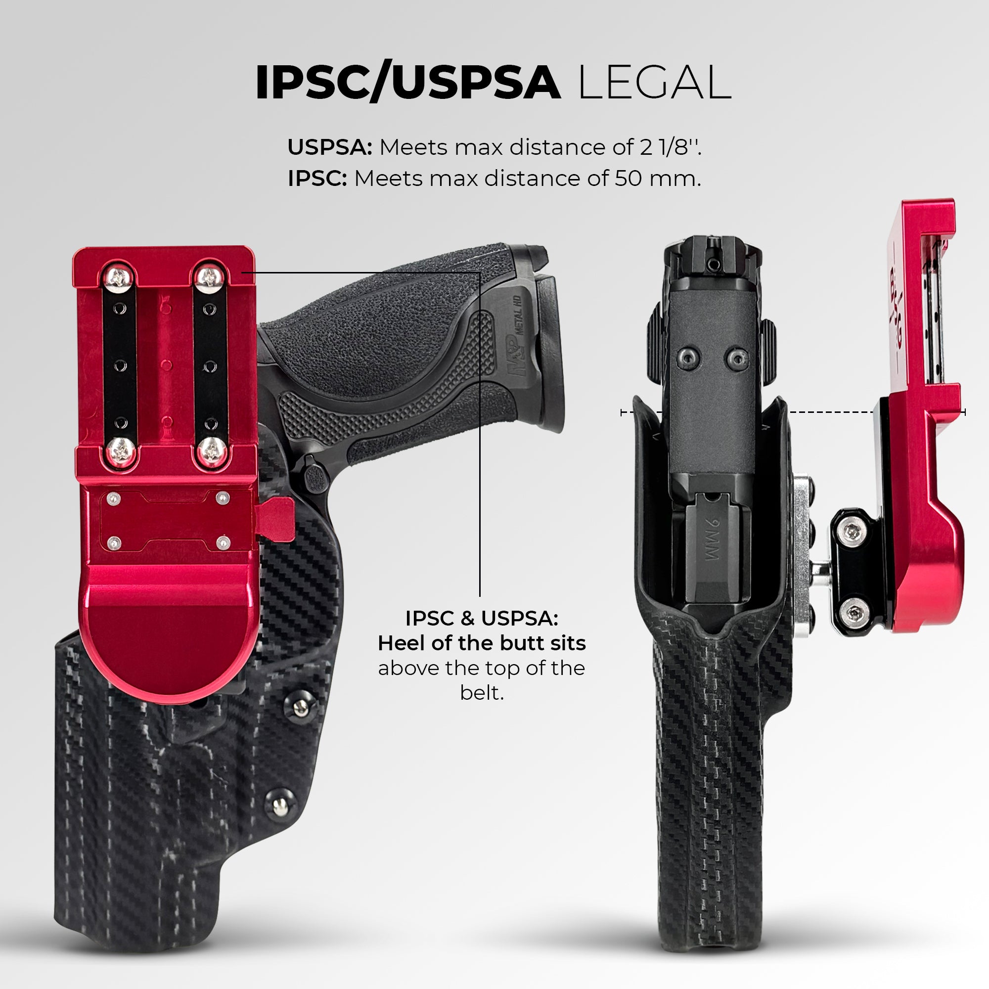 Quick Mount IPSC/USPSA Ball Joint Belt Attachment