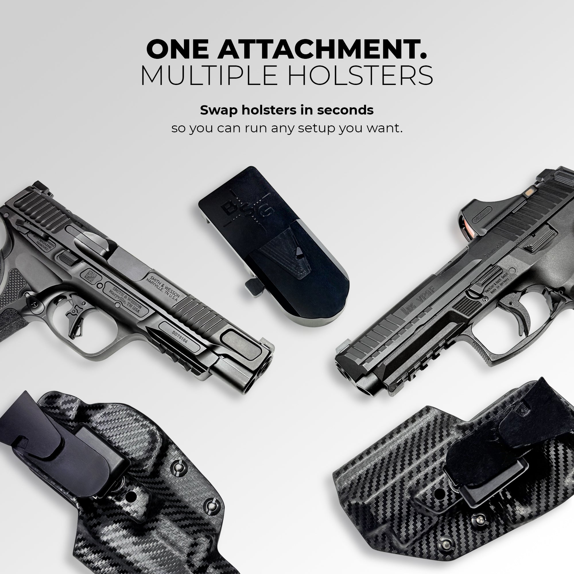 Quick Mount IPSC/USPSA Ball Joint Belt Attachment
