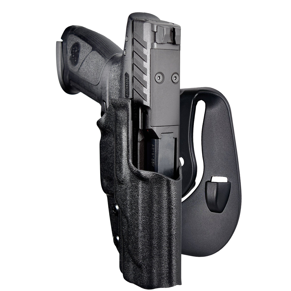 PADDLE HOLSTER FOR RUGER P95. OWB LEATHER PADDLE WITH ADJUSTABLE CANT