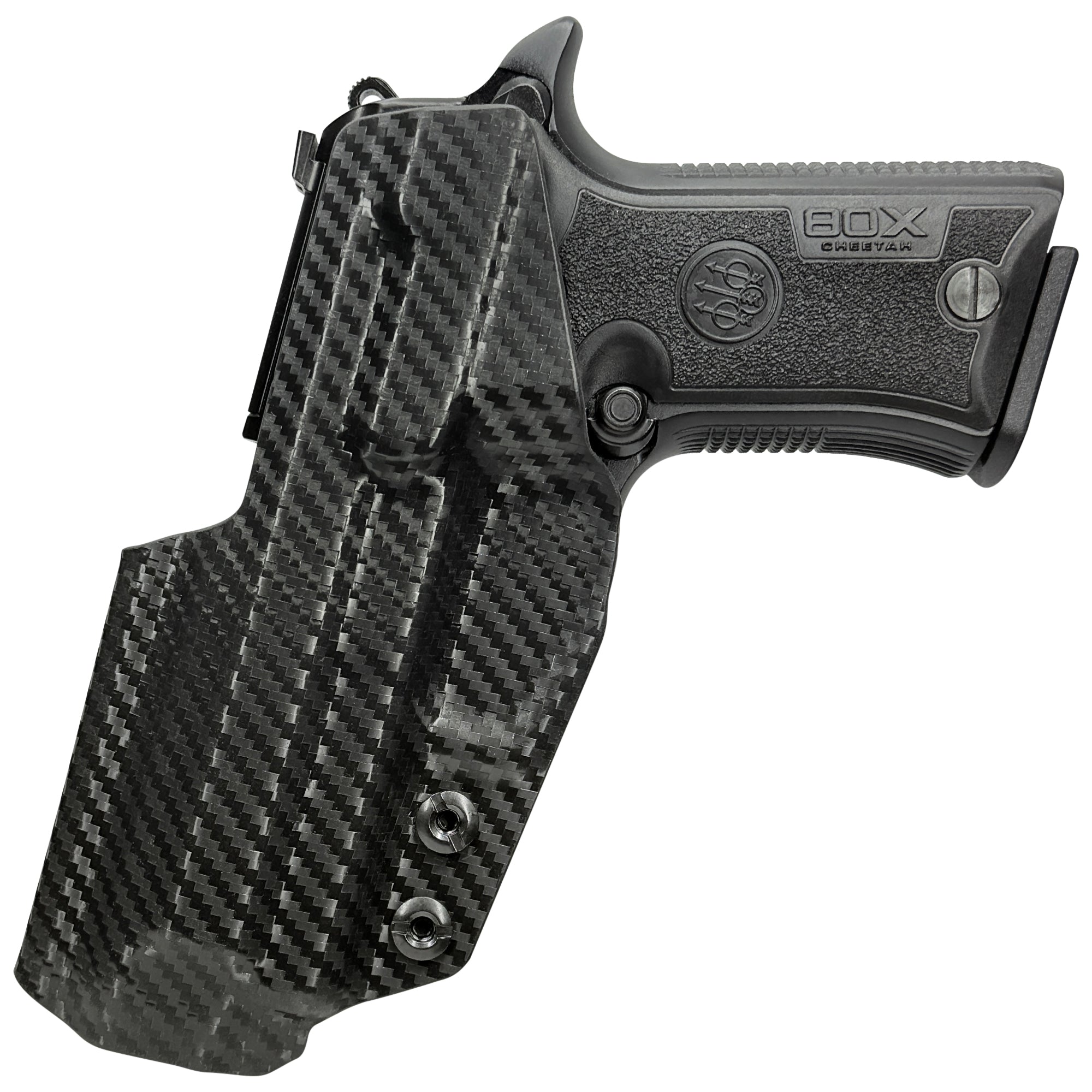 Beretta 80X Cheetah Inside the Waistband Holster in Carbon Fiber - Rear