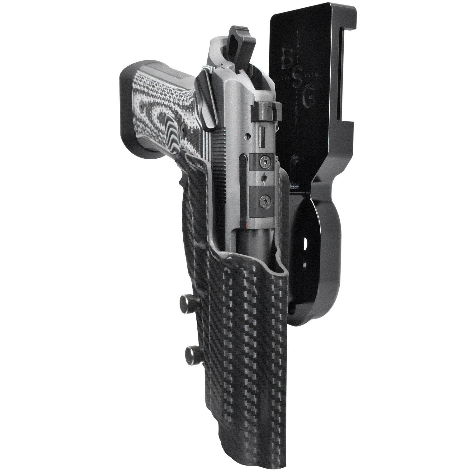 Beretta 92XI Pro Heavy Duty Competition Holster Black / Carbon Fiber