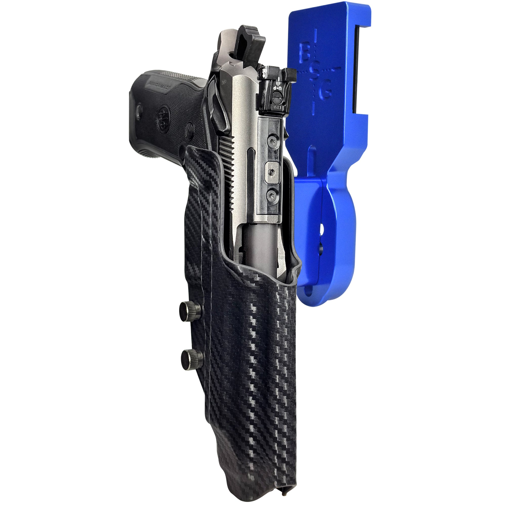 Beretta 94X Performance Pro Heavy Duty Competition Holster in Blue / Carbon Fiber