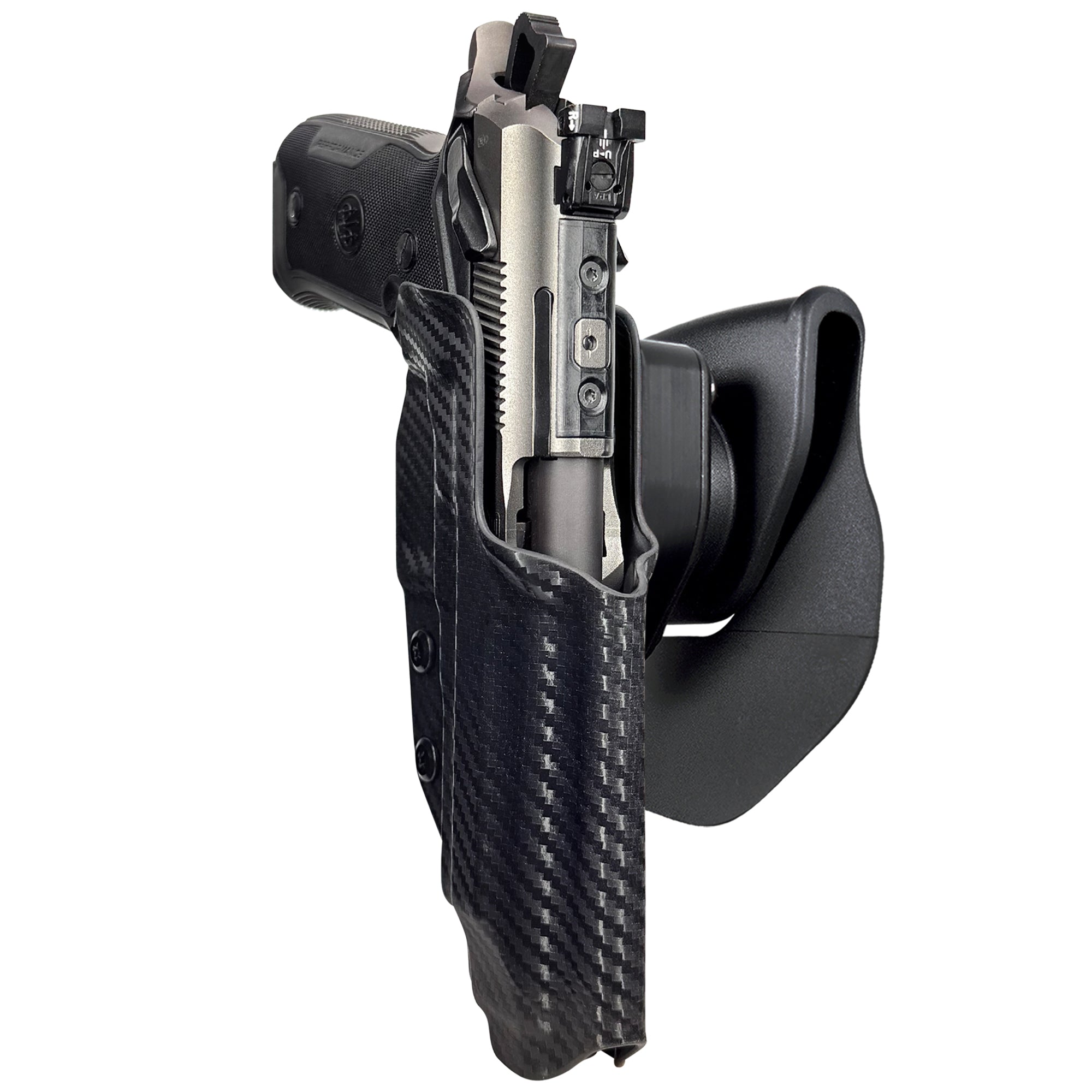 Beretta 94X Performance OWB Quick Release Paddle Holster in Carbon Fiber