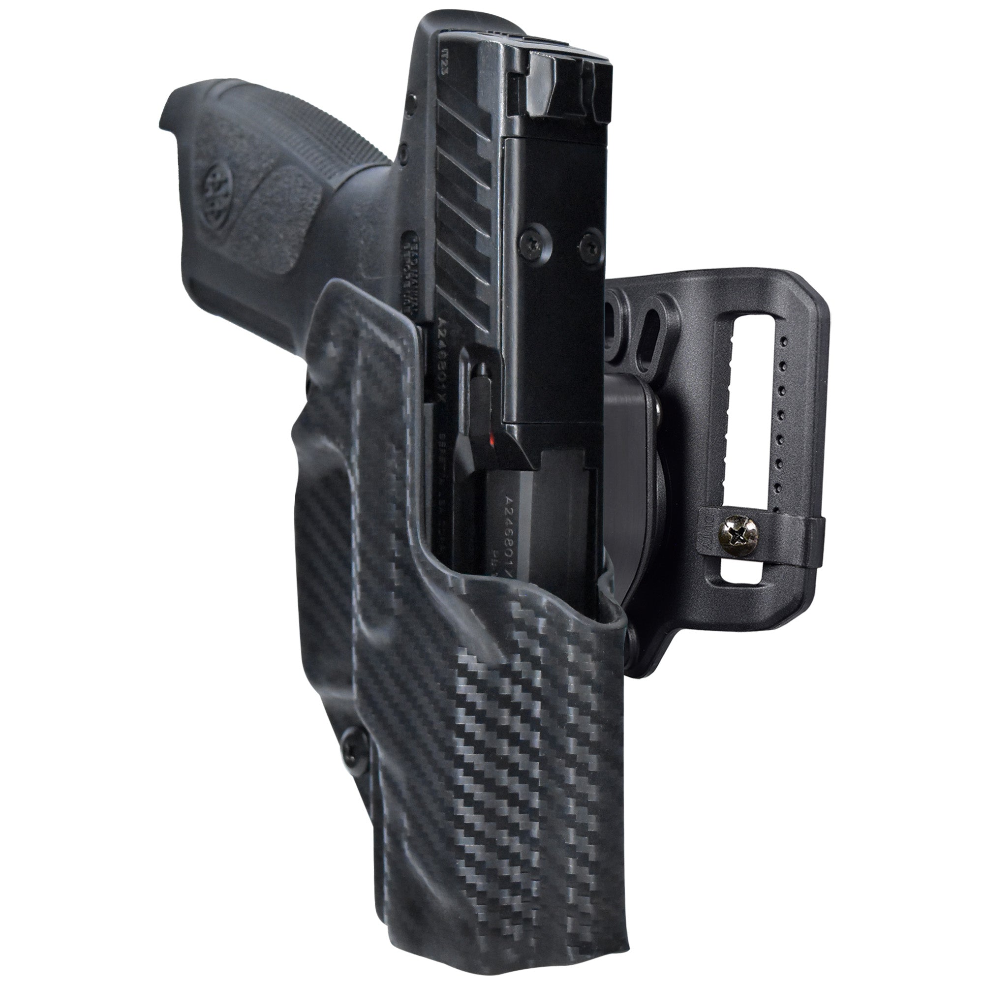 Beretta APX A1 Compact 3.7'' Quick Release Belt Loop Holster in Carbon Fiber