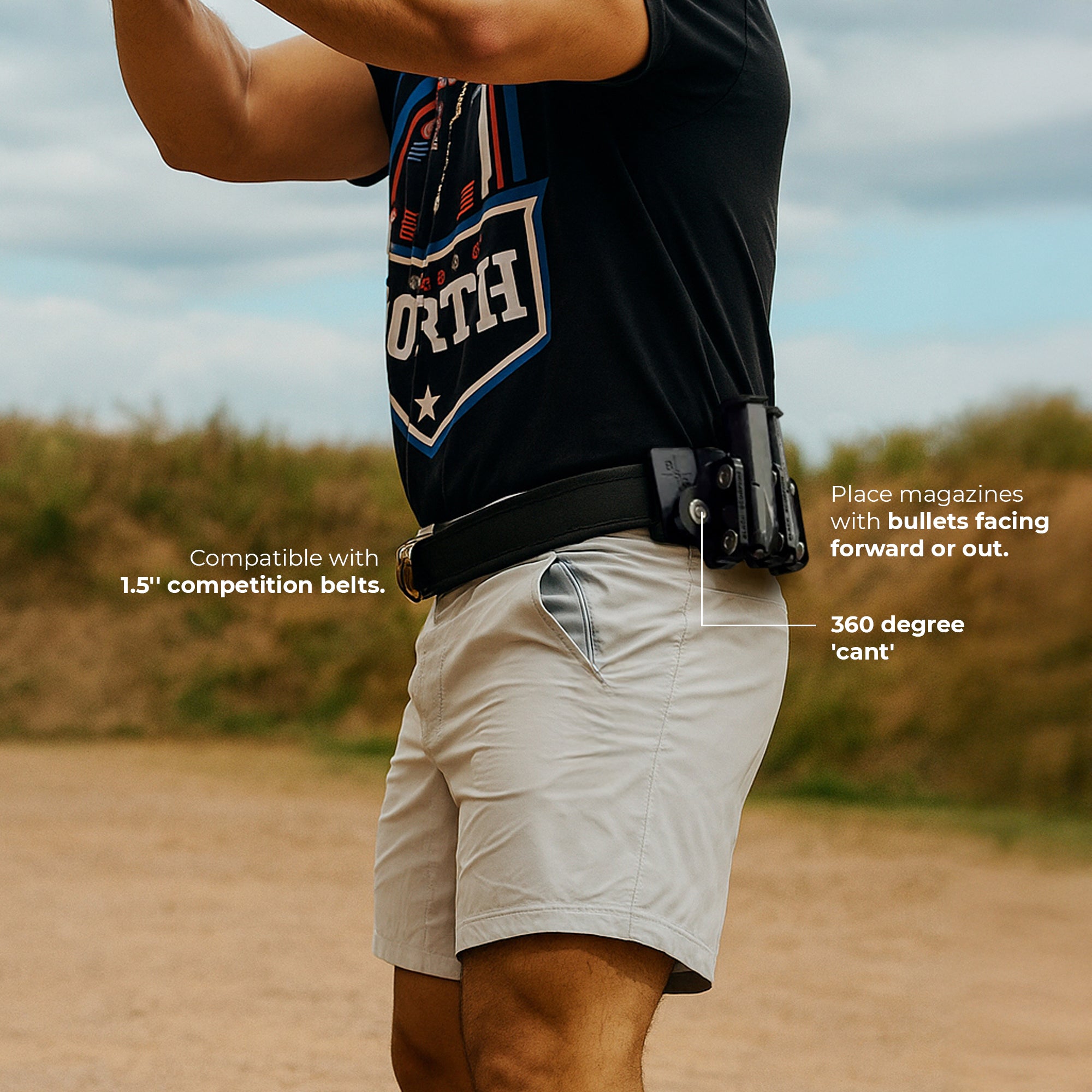 Triple Magnet Universal Magazine Pouch