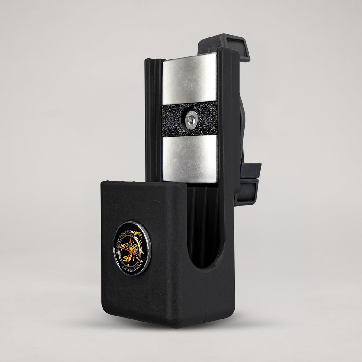 Mag Pouch with rectangular magnet designed to hold 2011 magazines.