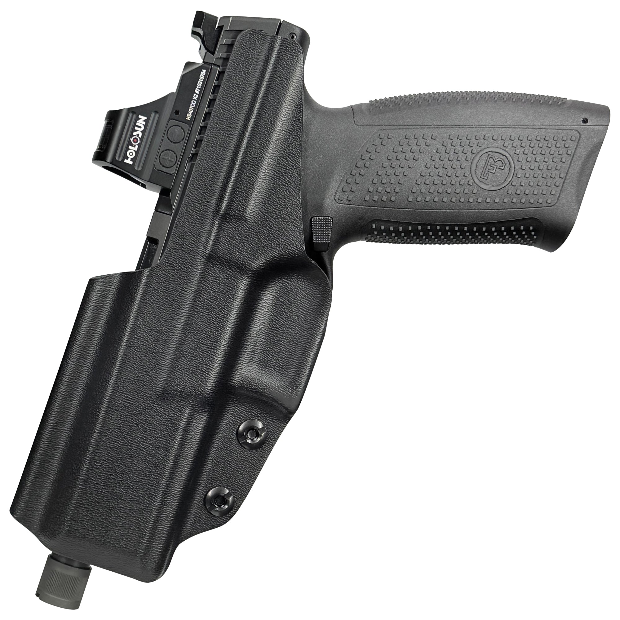 CZ P-10 F Inside the Waistband Holster in Black - Rear