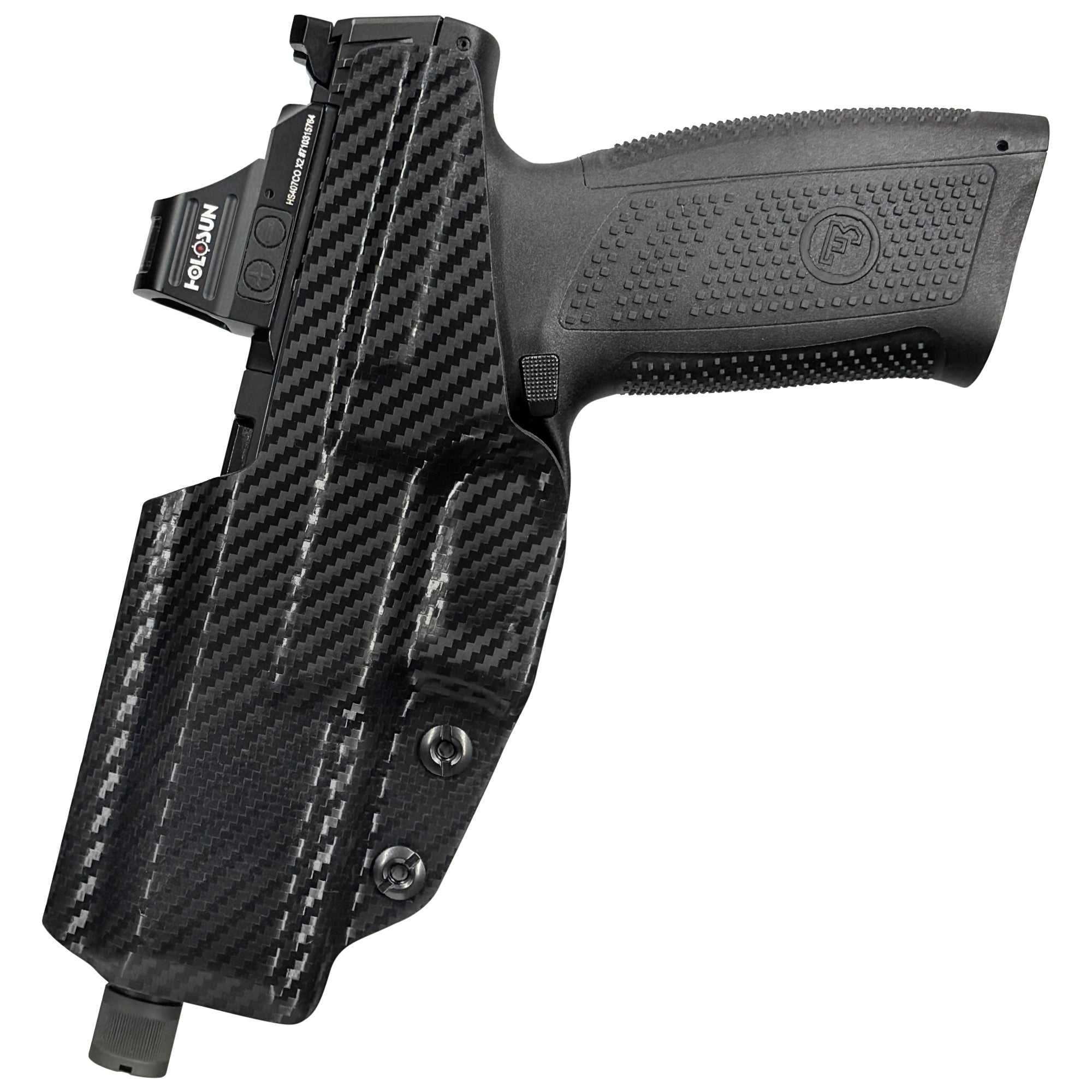 CZ P-10 F Inside the Waistband Holster in Carbon Fiber - Rear