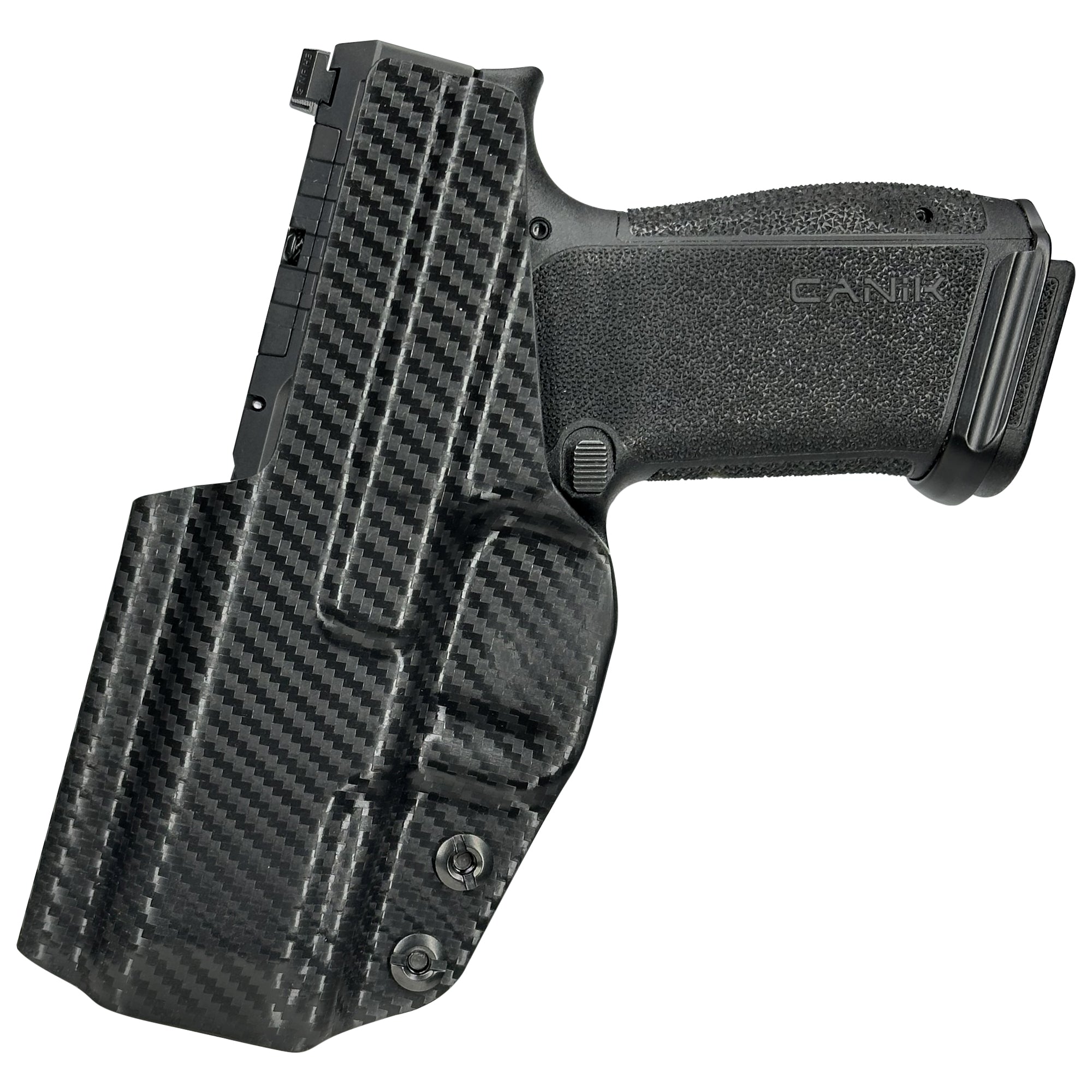 Canik METE MC9 Prime Inside the Waistband Holster in Carbon Fiber - Rear