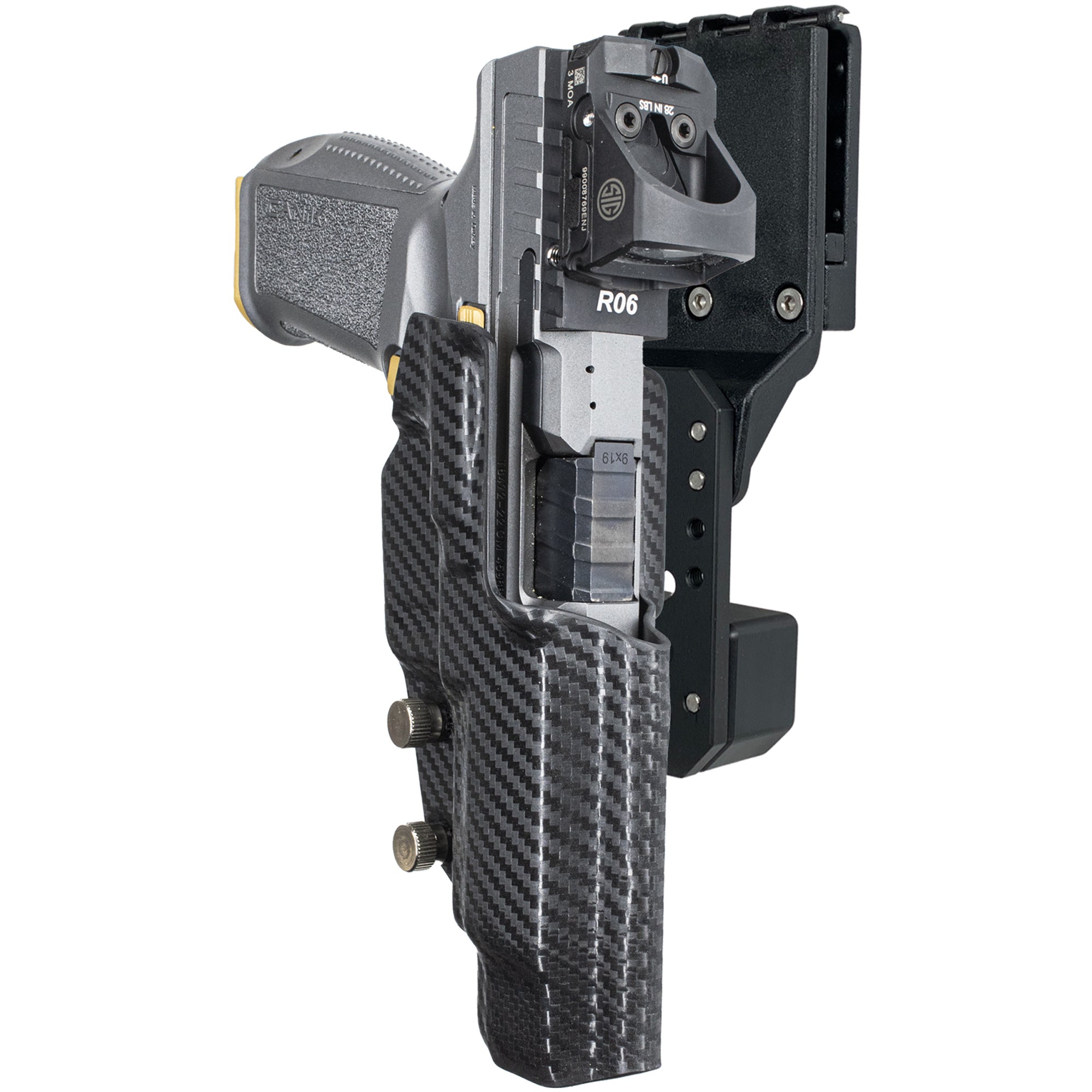 Canik SFx Rival w/ Align Tactical Thumb Rest Pro Competition Holster