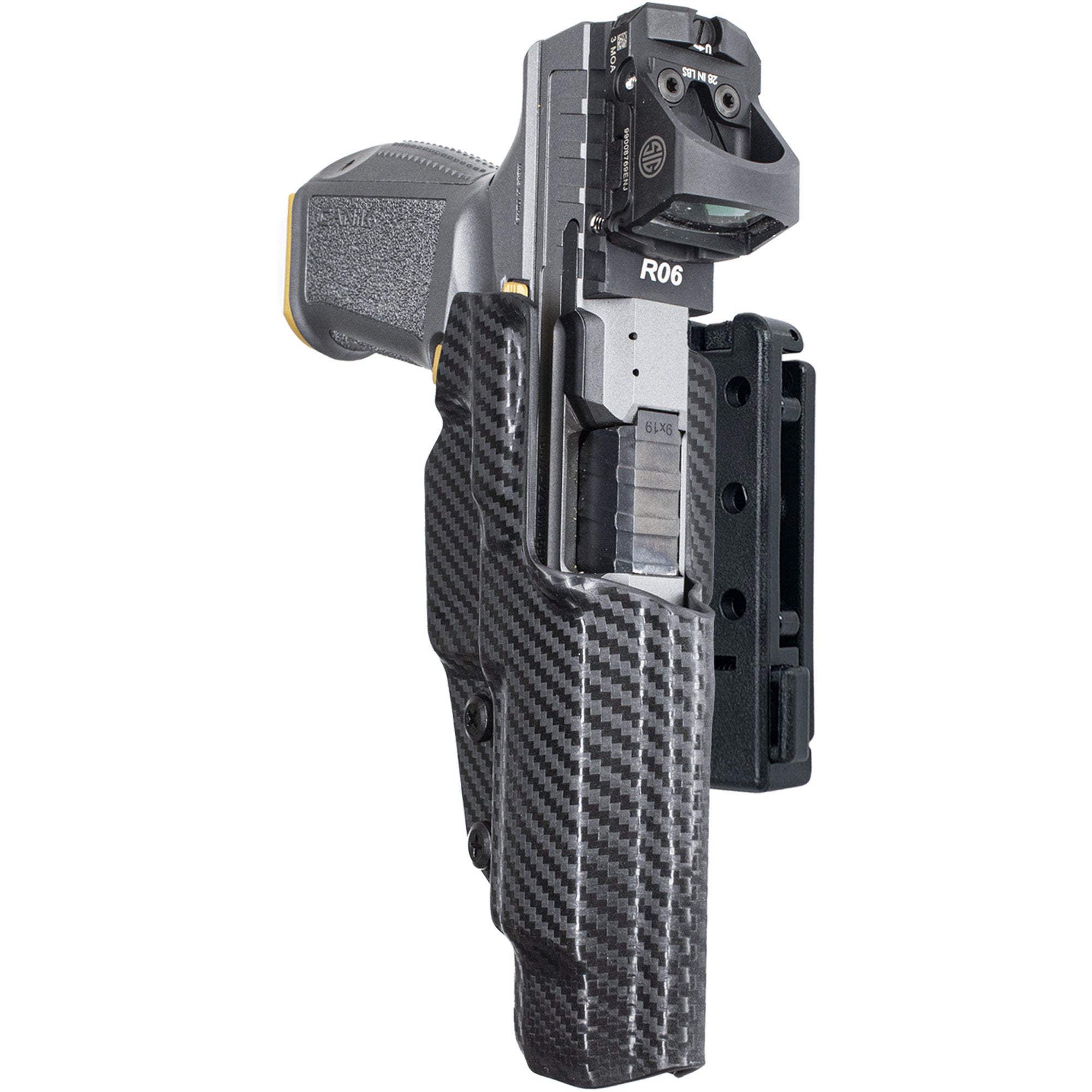 Canik Rival w/ Align Tactical Thumb Rest Pro IDPA Competition Holster in Carbon Fiber