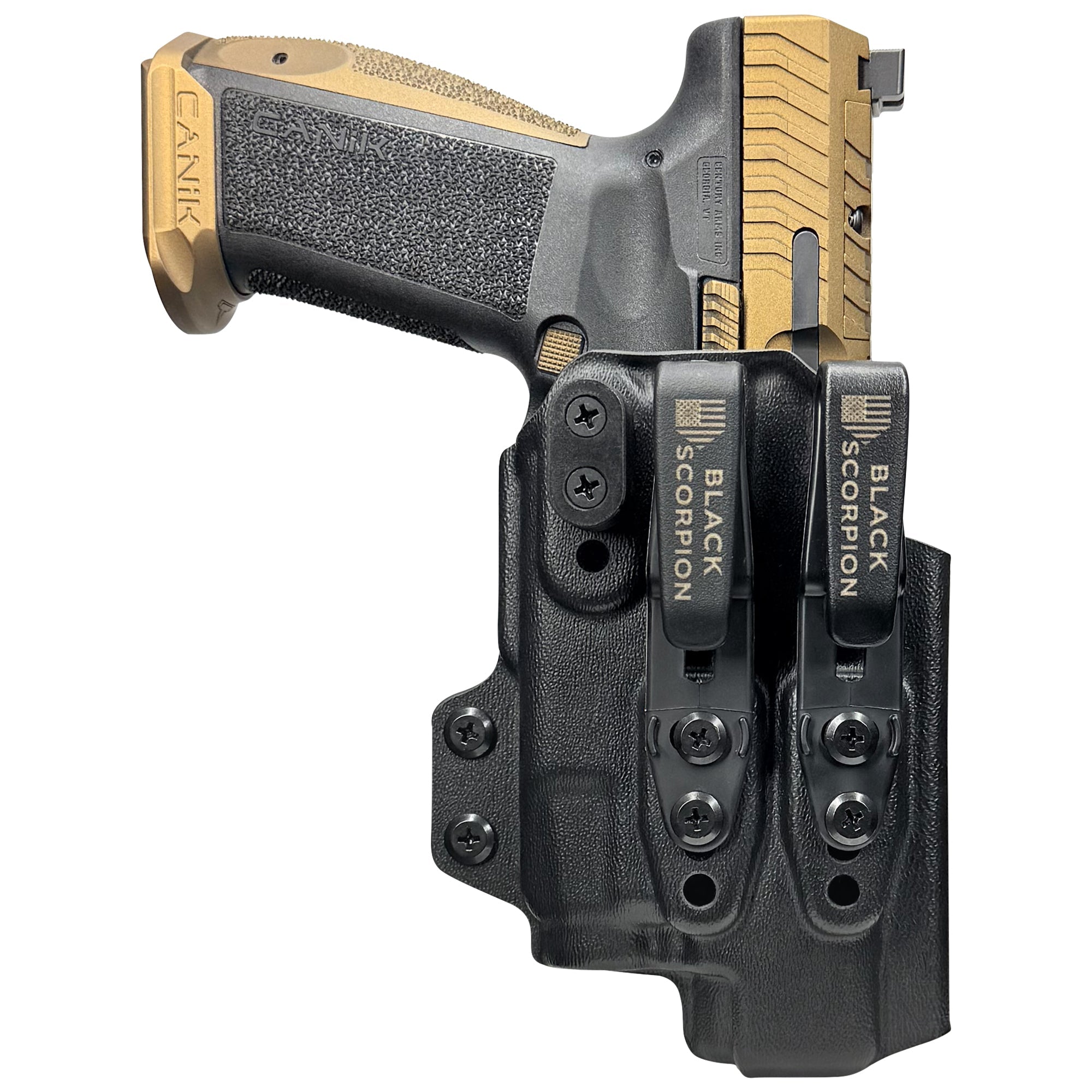 Canik TTI Combat w/ Streamlight TLR-7X AIWB Dual Clip X Holster