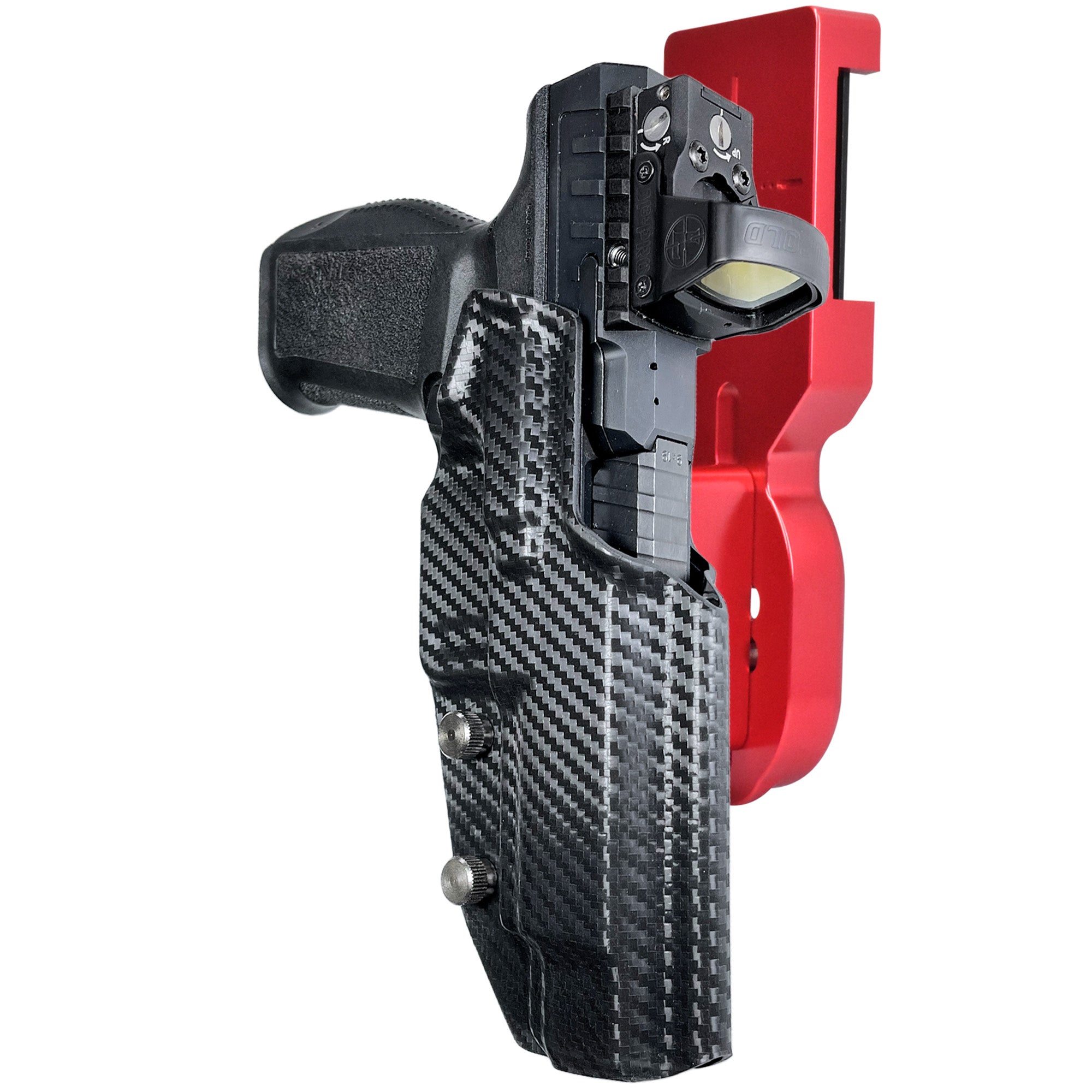 Canik SFx Rival Pro Heavy Duty Competition Holster Pro Heavy Duty Competition Holster Red / Carbon Fiber