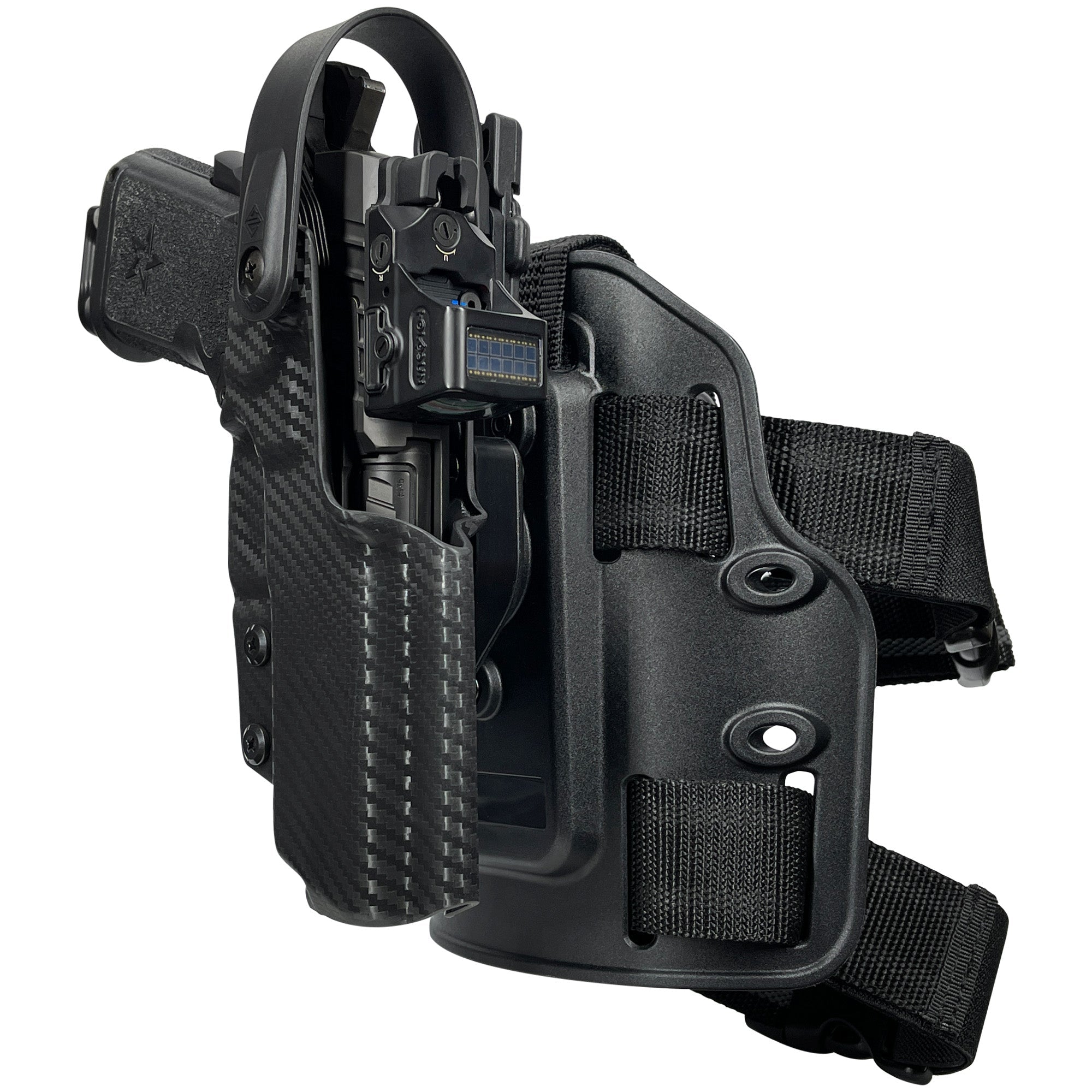 Level II Duty Drop Leg Holster for Staccato C in Carbon Fiber