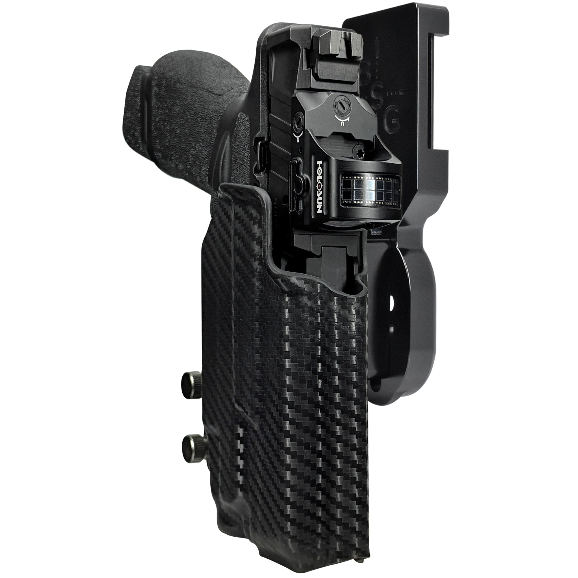 SA Echelon 4.0C TLR-7X Pro Heavy Duty Competition Holster in Black / Carbon Fiber