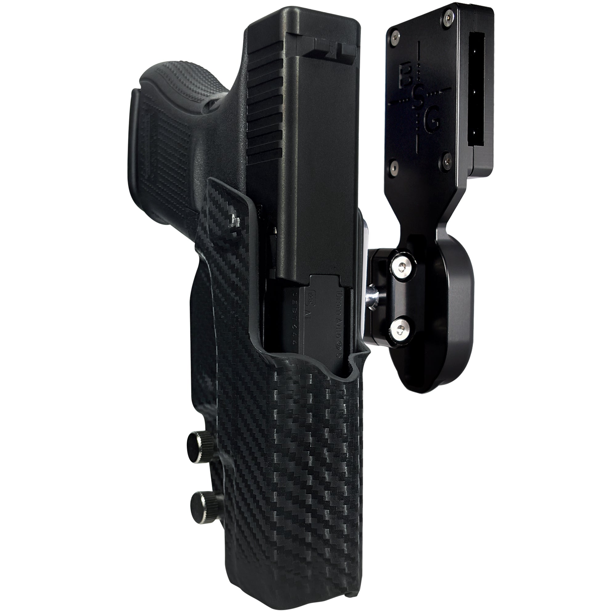 Glock 29 Gen5 Pro Ball Joint Competition Holster in Carbon Fiber