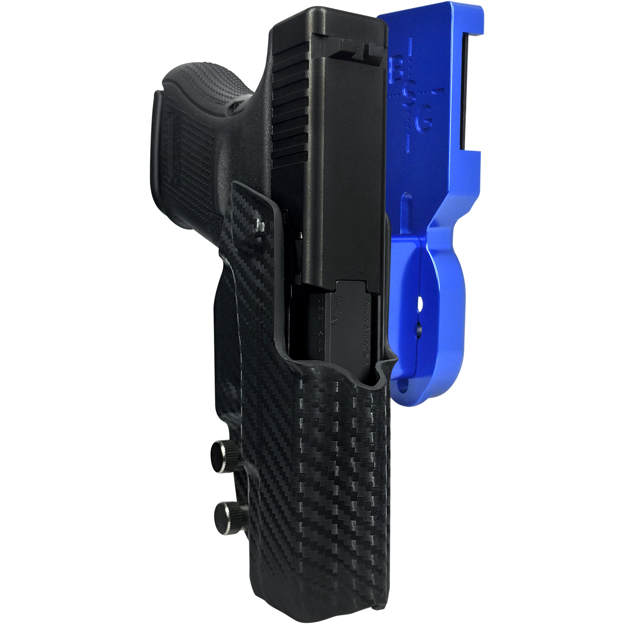 Glock 29 Gen5 Pro Heavy Duty Competition Holster in Blue / Carbon Fiber
