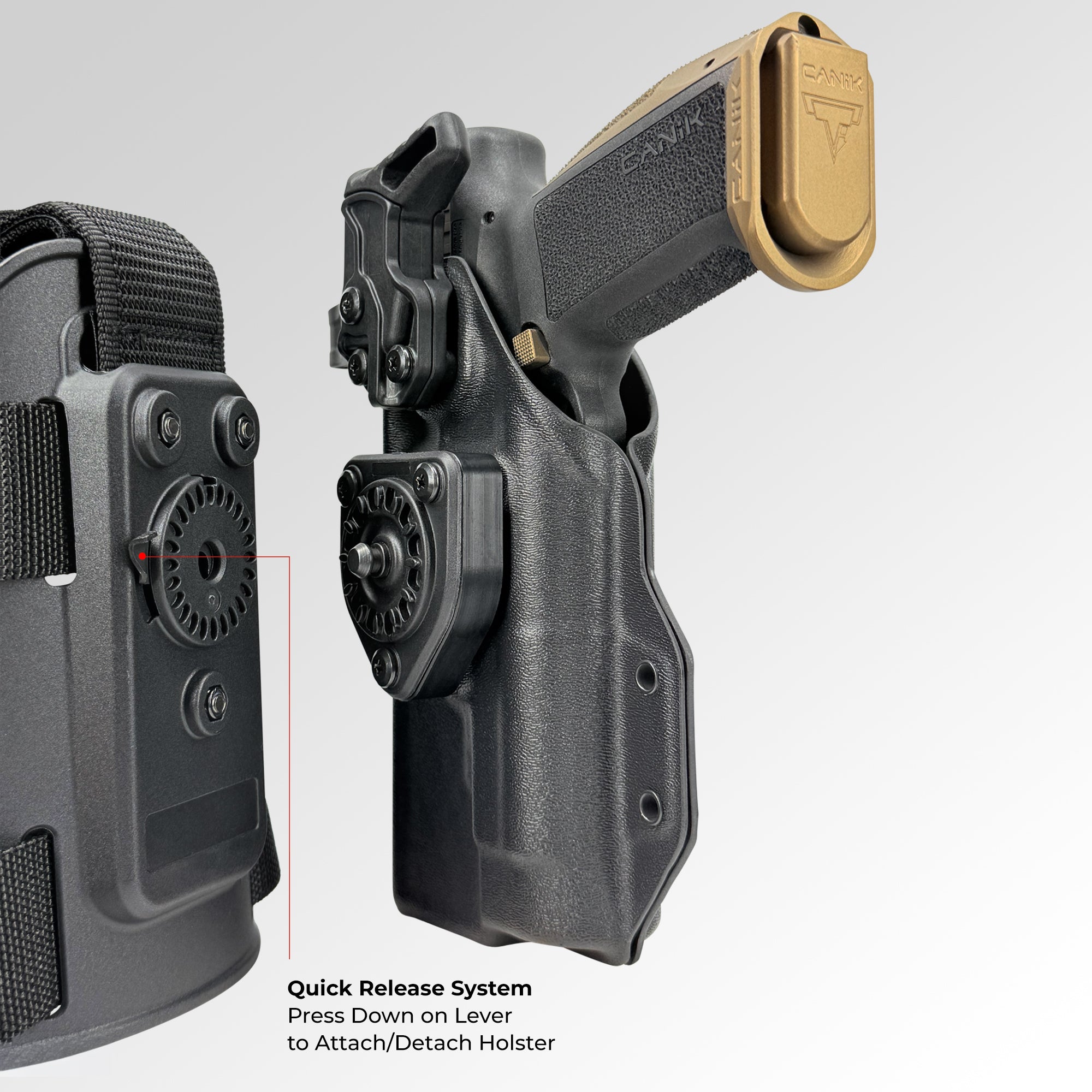 CZ P-09 C w/ Streamlight TLR-1 HLX Level II Tactical Drop Leg Holster