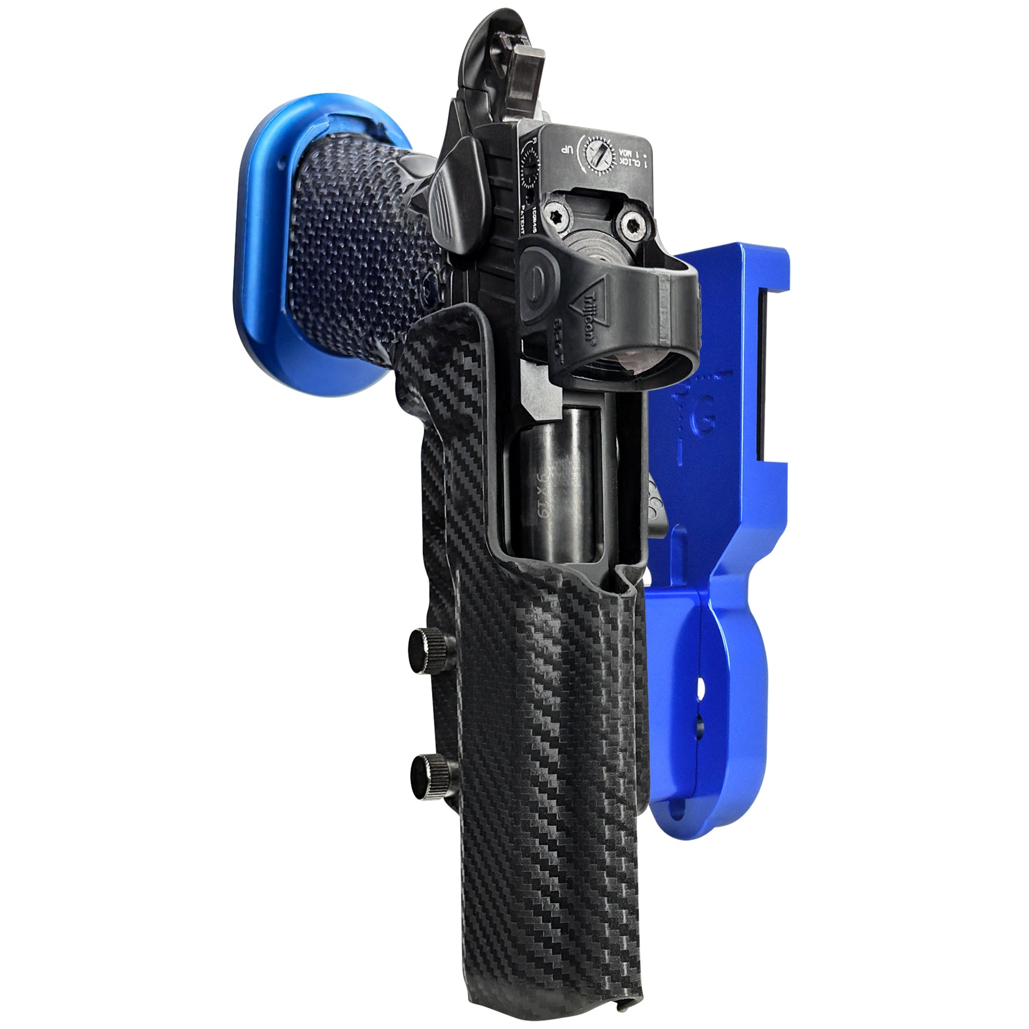 MPA DS9 Hybrid Pro Heavy Duty Competition Holster in Blue / Carbon Fiber
