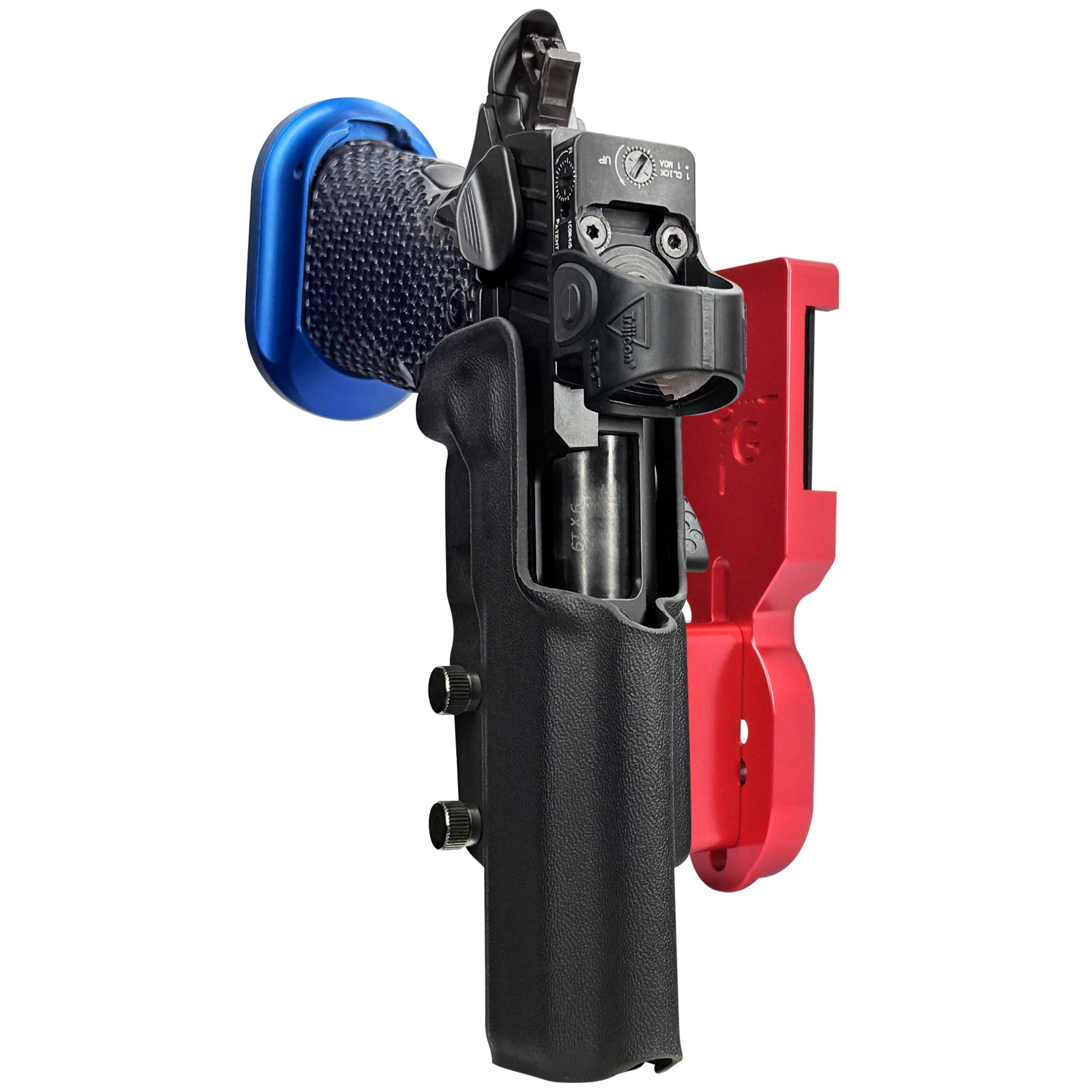 MPA DS9 Hybrid Pro Heavy Duty Competition Holster in Red / Black