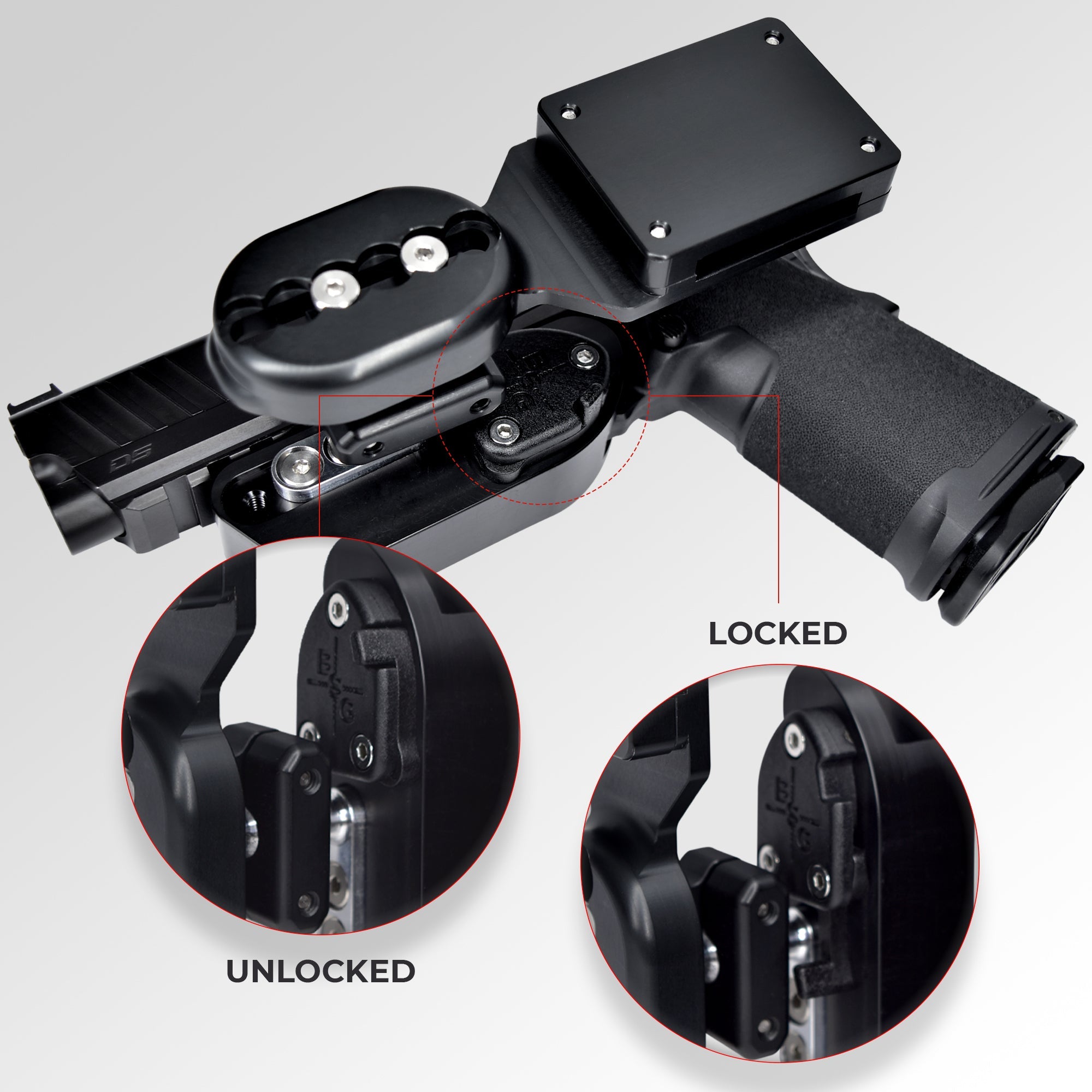Stealth Arms 1911 Platypus Pro Heavy Duty Competition Speed Holster w/ Magnets