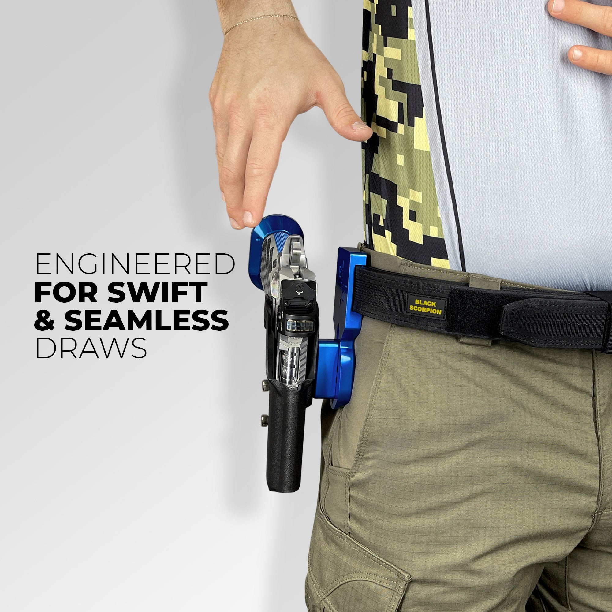 Pro Heavy Duty Competition Holster Blue BA - 1