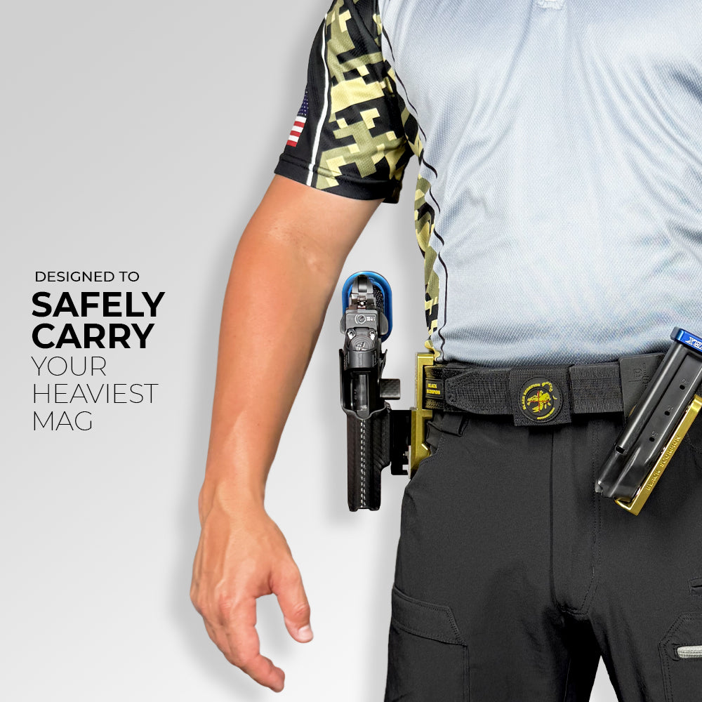 PCC Competition Rig - Pro Heavy Duty Belt with Quad Magnet 2011/PCC Pouch, 3 Triple Magnet Mag Pouches