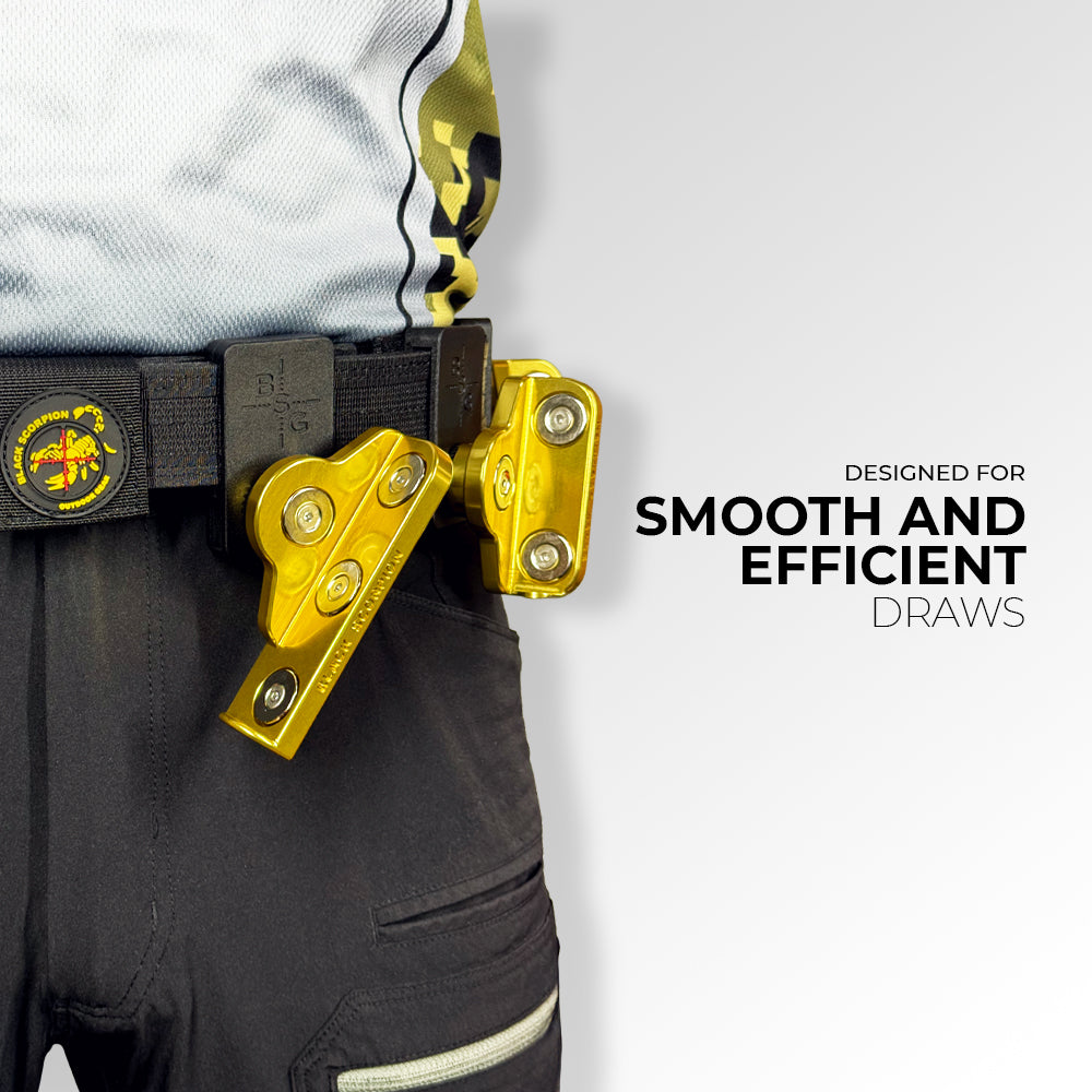 PCC Competition Rig - Pro Heavy Duty Belt with Quad Magnet 2011/PCC Pouch, 3 Triple Magnet Mag Pouches