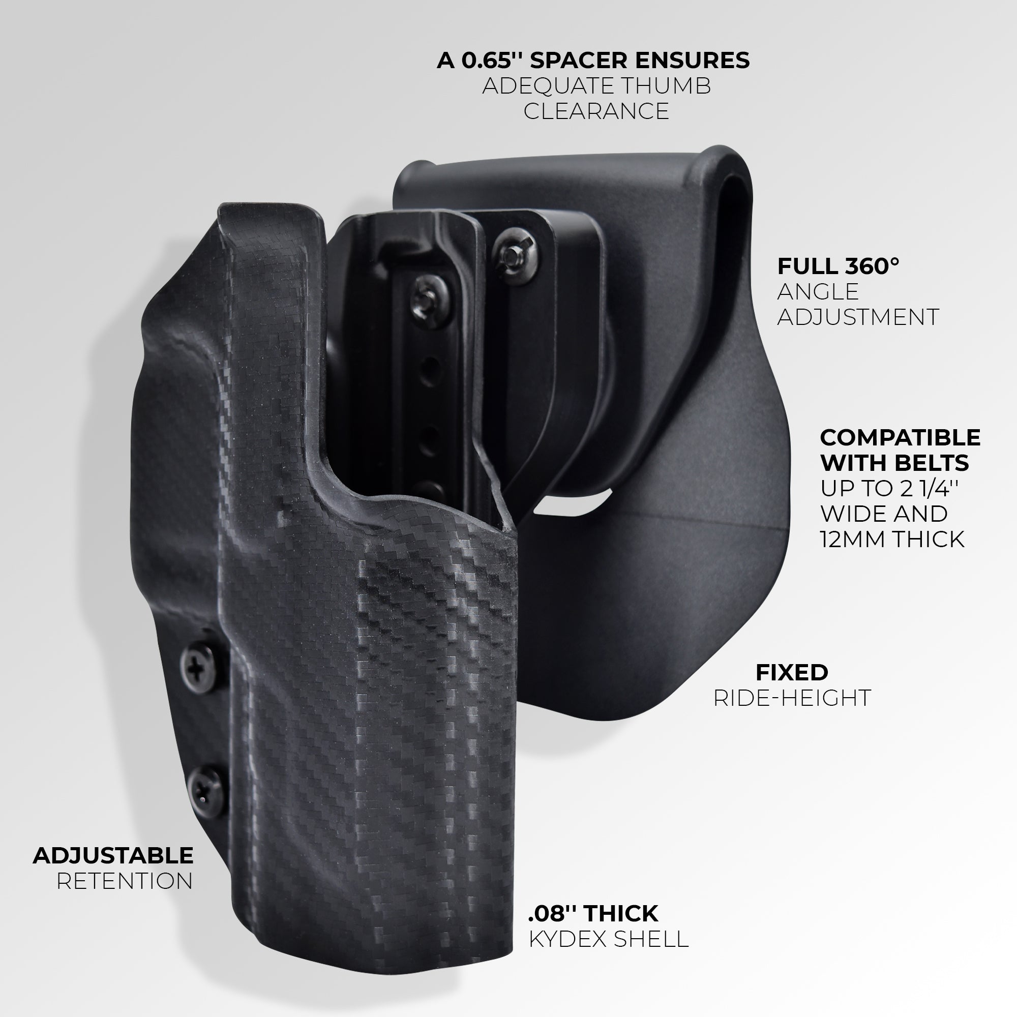 Quick Release OWB Paddle Holster