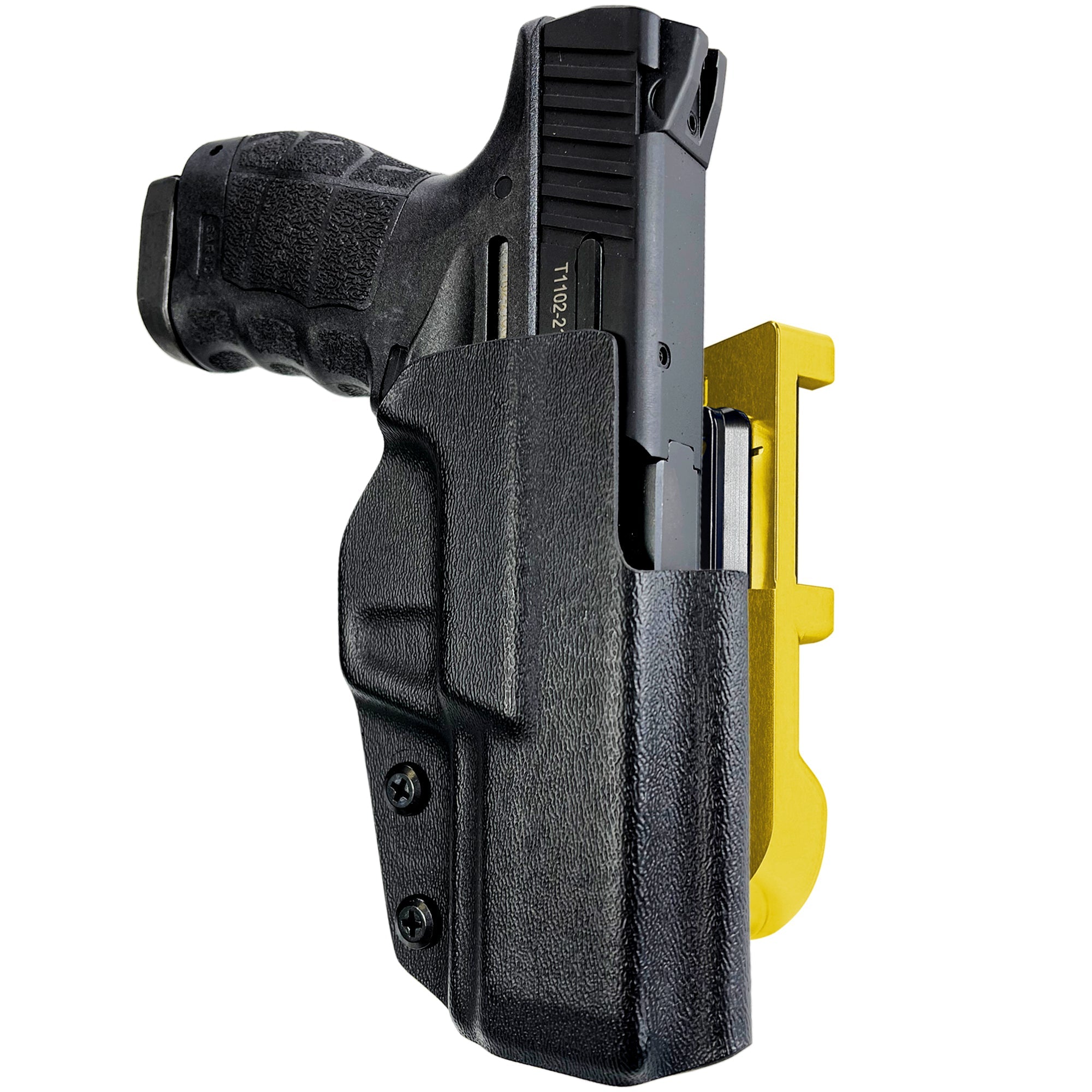SAR SAR9 C IDPA Quick Mount Holster with 24K Gold Belt Attachment, Black Holster Shell