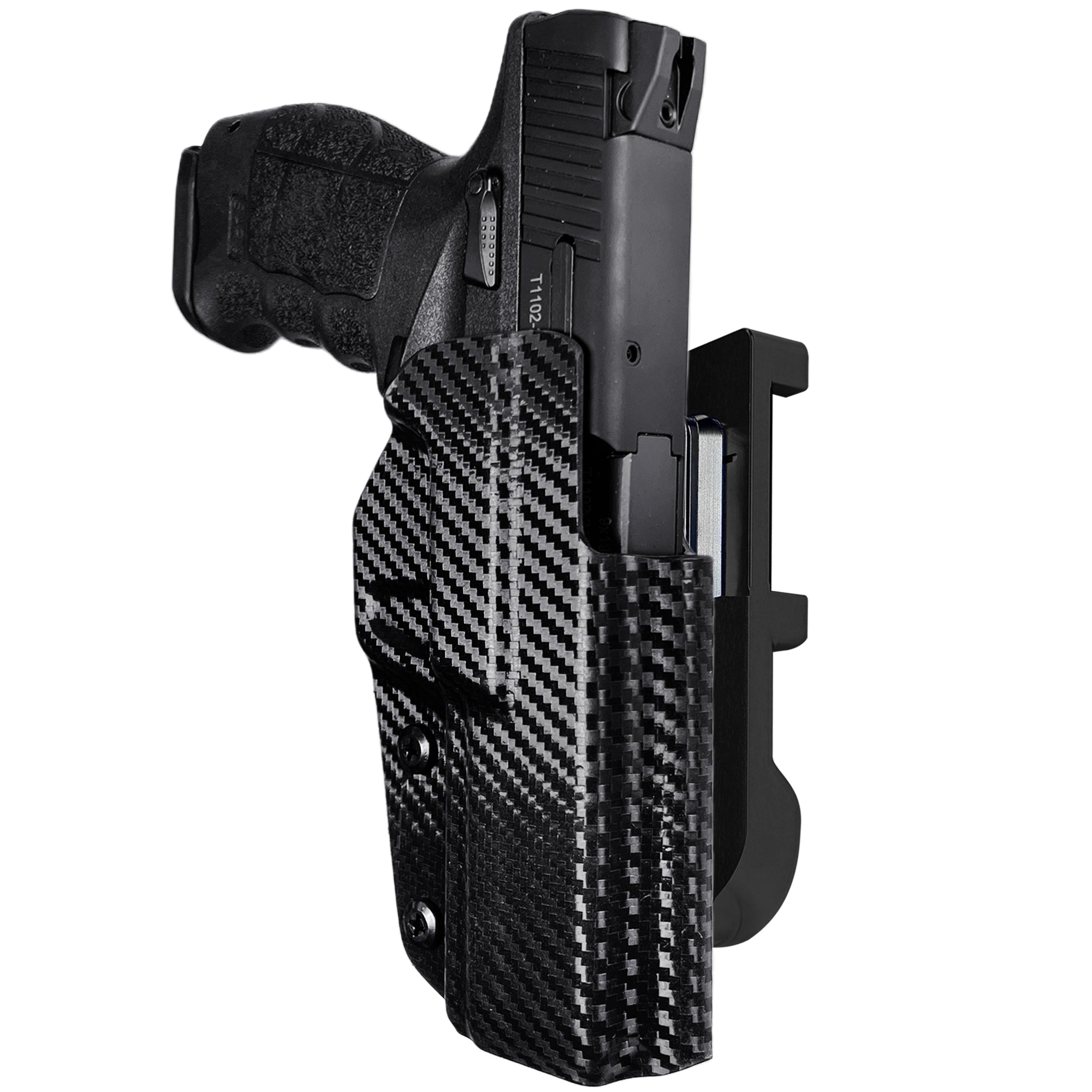 Sarsilmaz SAR9 IDPA Quick Mount Holster with Black Belt Attachment, Carbon Fiber Holster Shell