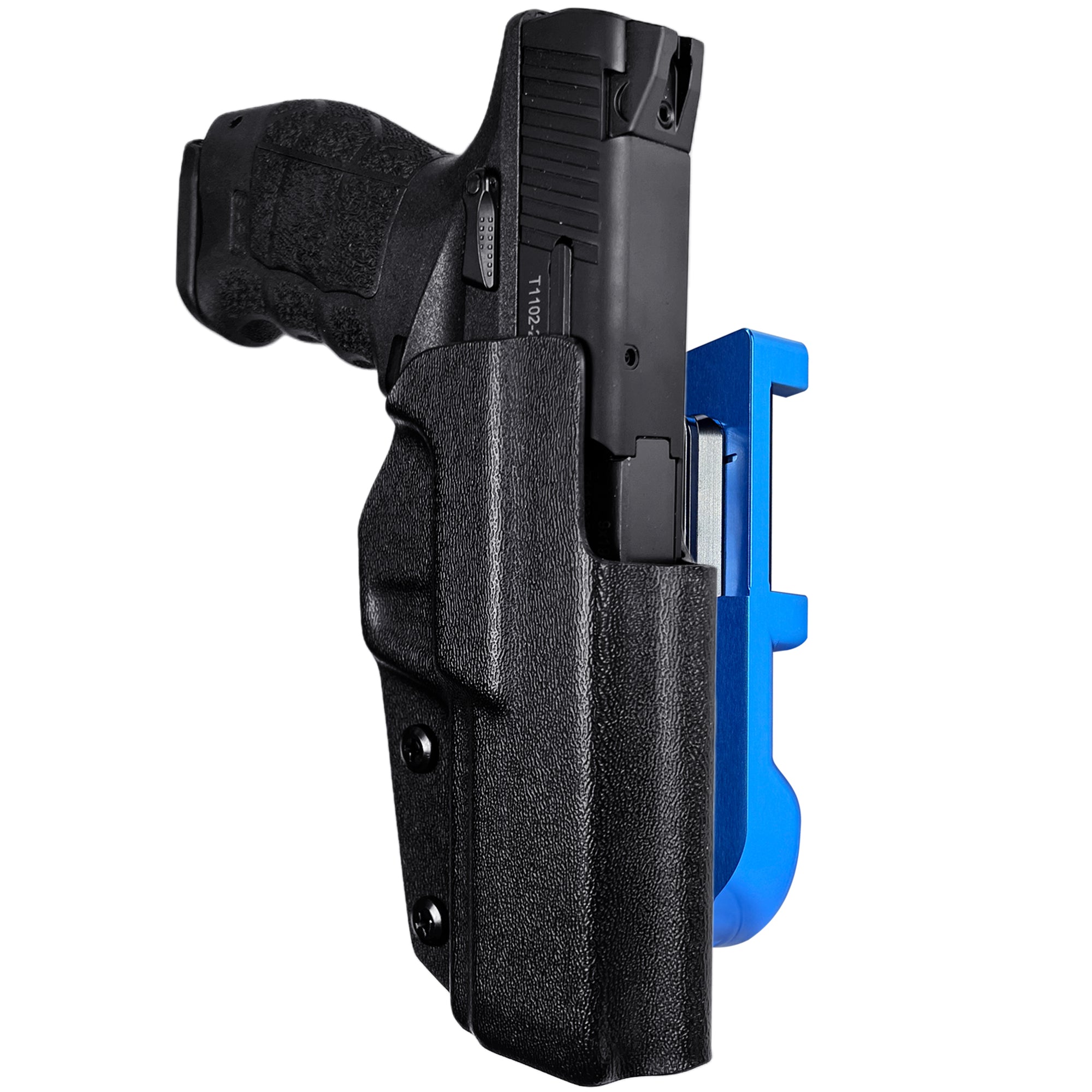 Sarsilmaz SAR9 IDPA Quick Mount Holster with Blue Belt Attachment, Black Holster Shell