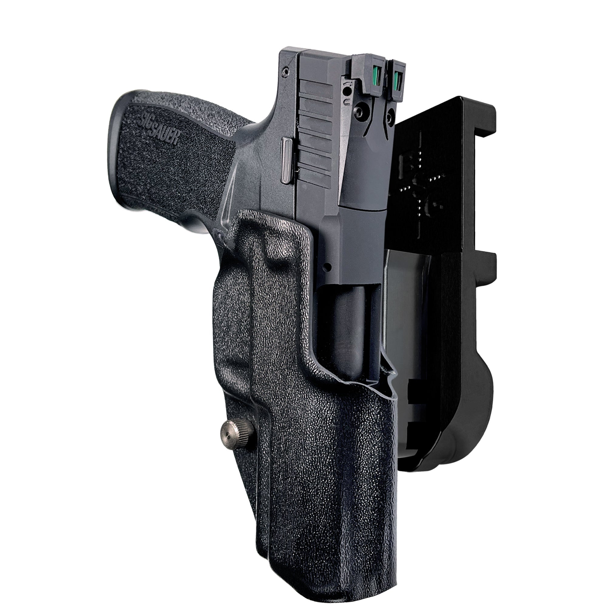 Sig Sauer P322 IPSC/USPA Quick Mount Holster with Black Belt Attachment, Black Holster Shell