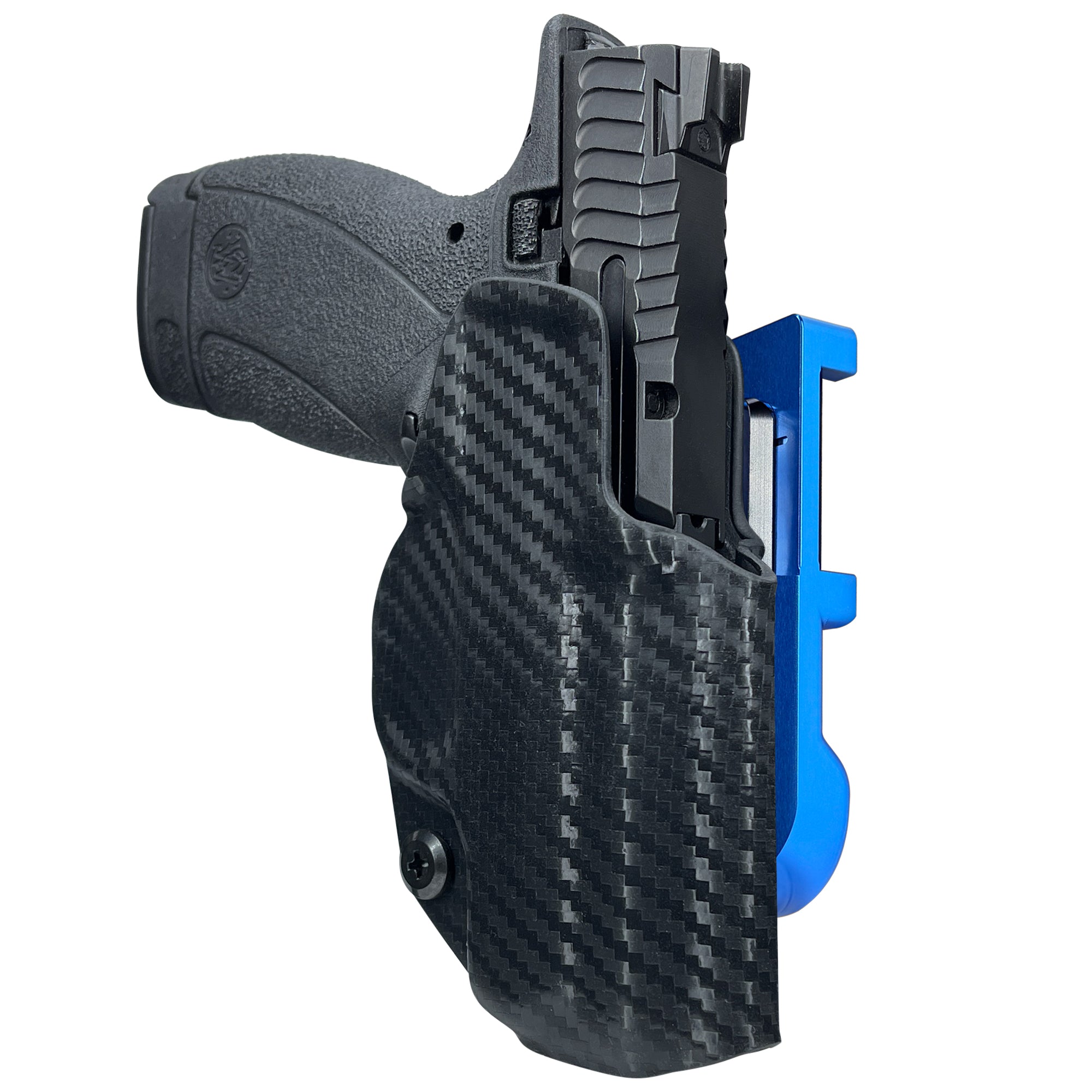 S&W Bodyguard 2.0 IDPA Quick Mount Holster with Blue Belt Attachment, Carbon Fiber Holster Shell