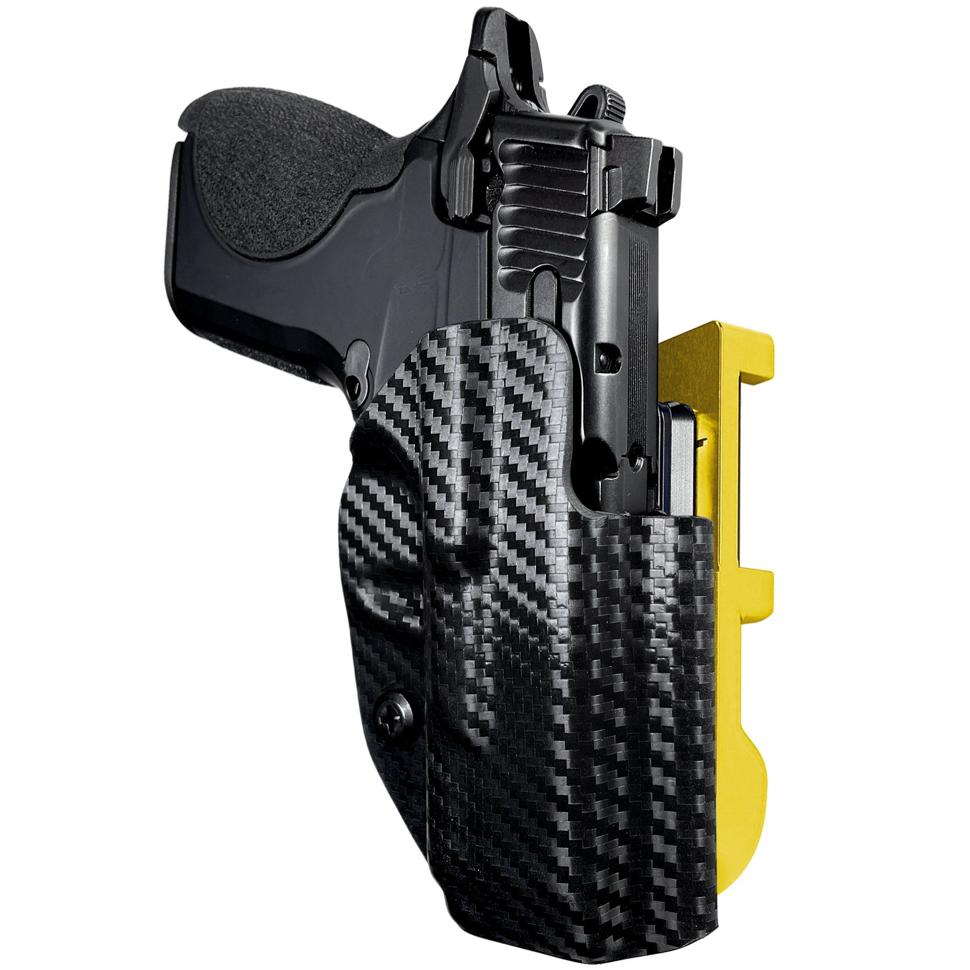 S&W CSX IDPA Quick Mount Holster with 24K Gold Belt Attachment, Carbon Fiber Holster Shell