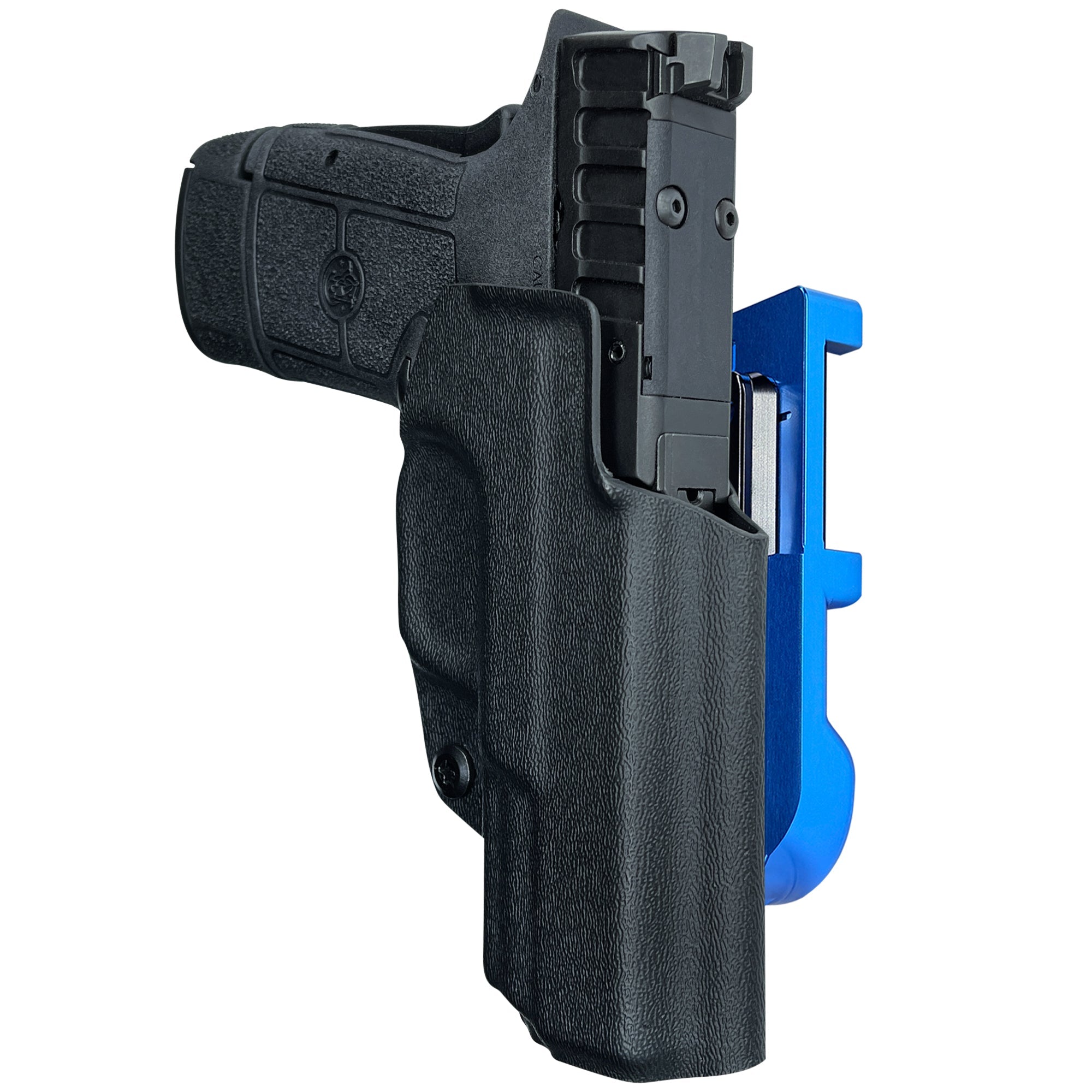 S&W Equalizer IDPA Quick Mount Holster with Blue Belt Attachment, Black Holster Shell