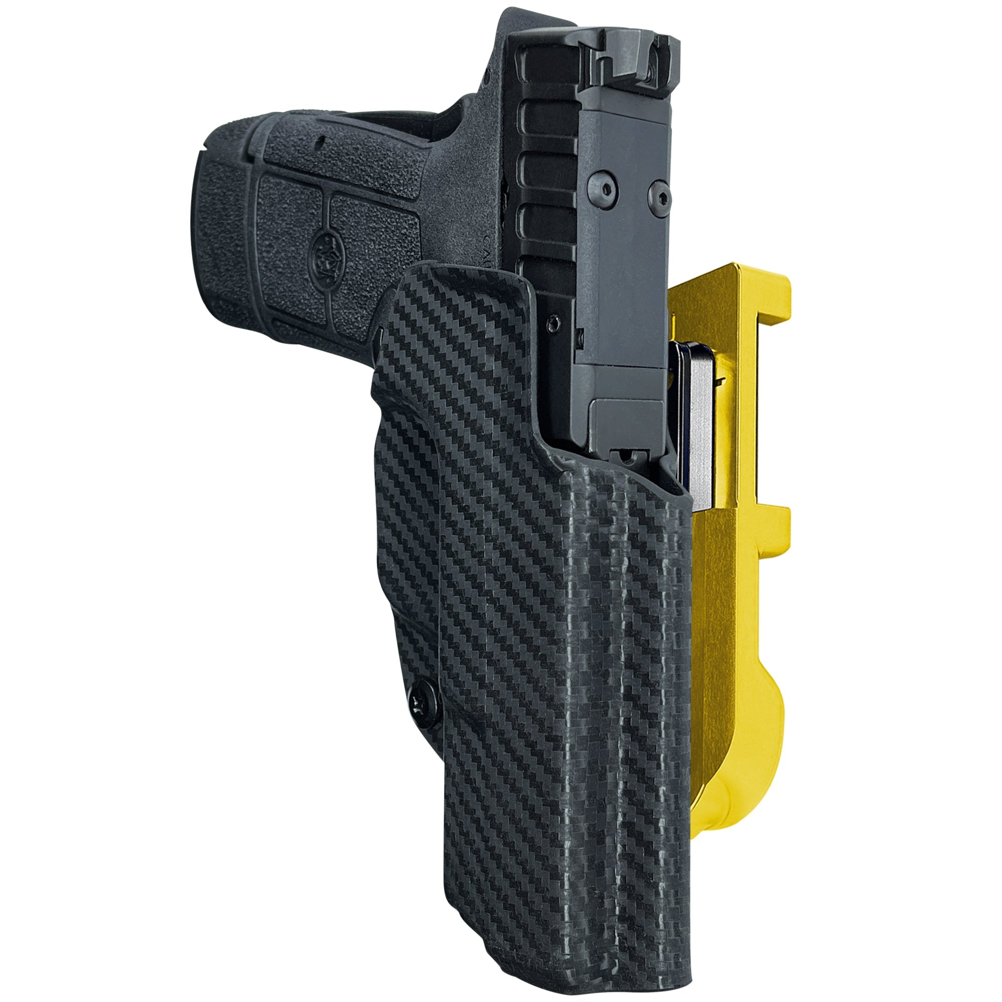 S&W Equalizer IDPA Quick Mount Holster with 24K Gold Belt Attachment, Carbon Fiber Holster Shell