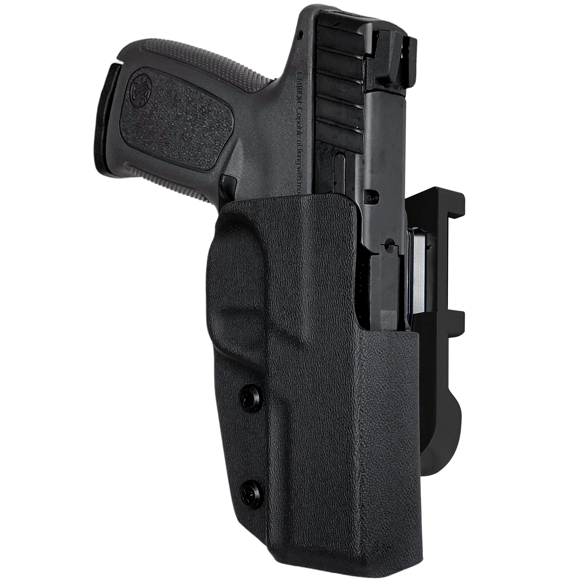 S&W SD9/SD9 VE IDPA Quick Mount Holster with Black Belt Attachment, Black Holster Shell