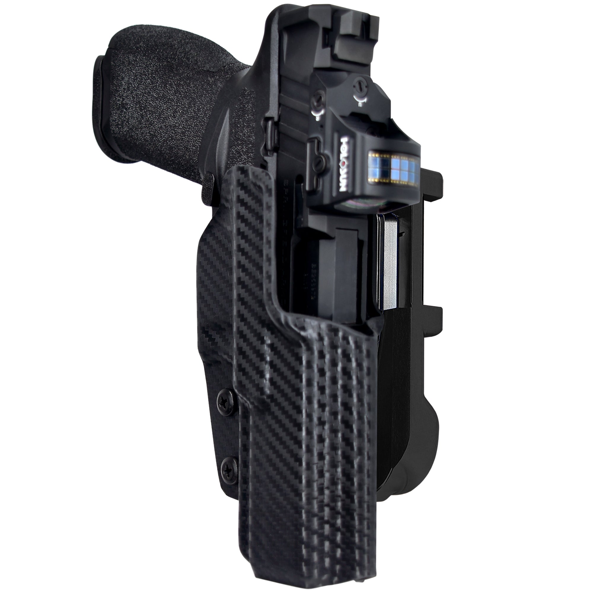 Springfield Echelon IDPA Quick Mount Holster with Black Belt Attachment, Carbon Fiber Holster Shell