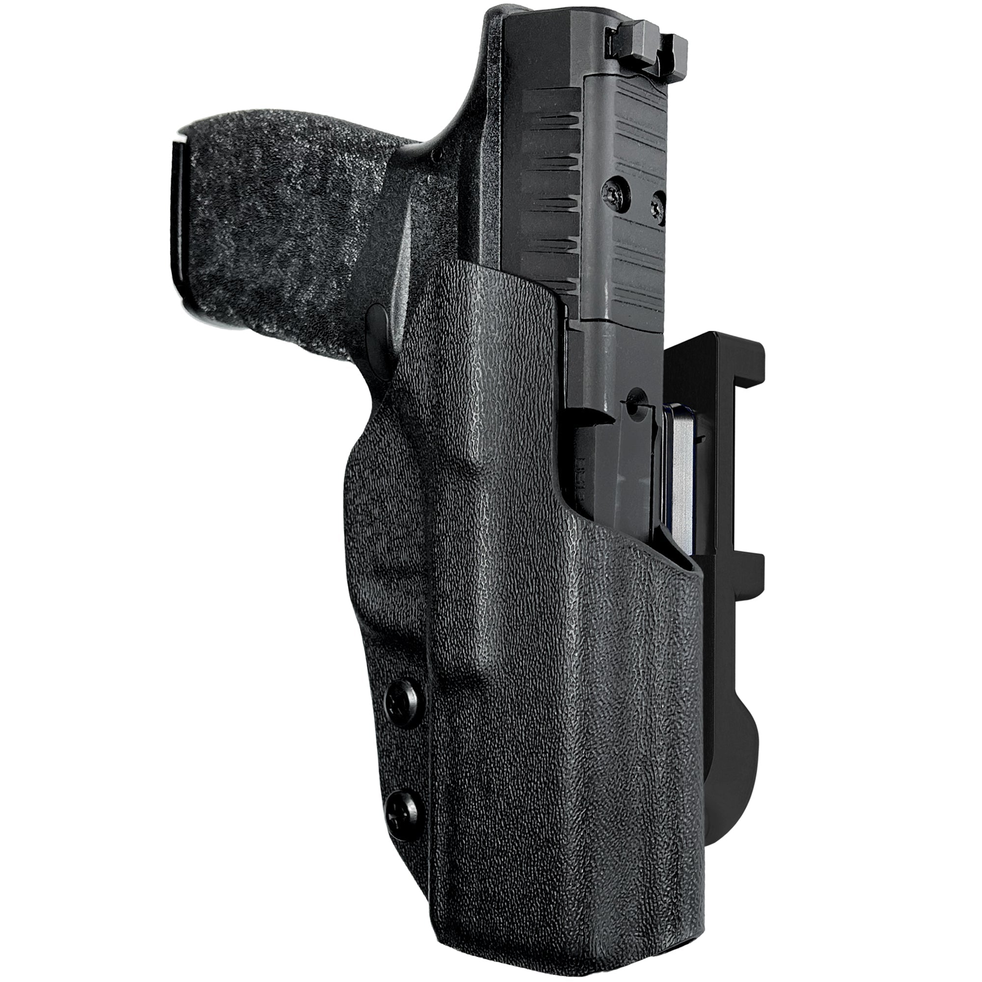 Springfield Hellcat Pro IDPA Quick Mount Holster with Black Belt Attachment, Black Holster Shell