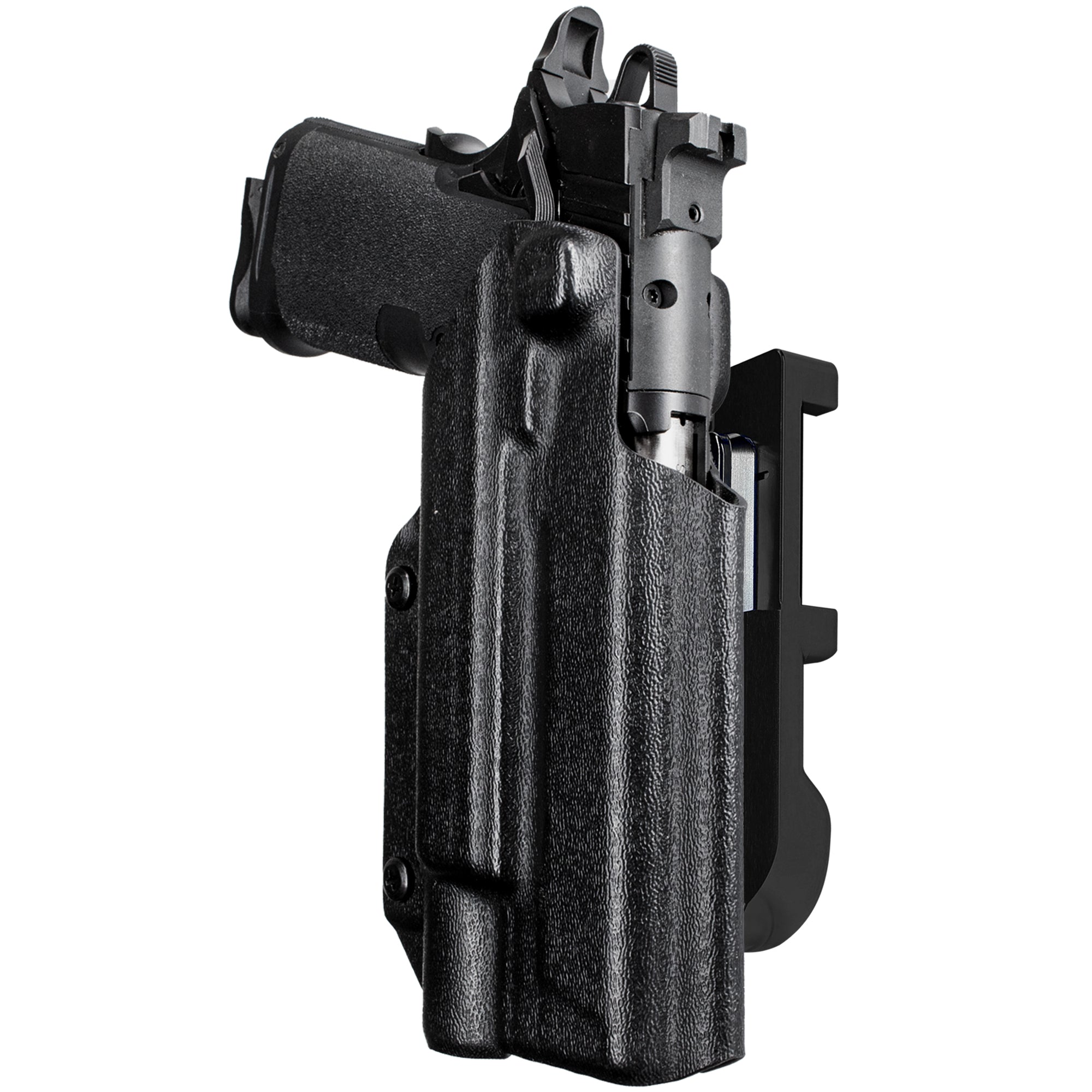 Springfield Prodigy 5 X300UA IDPA Quick Mount Holster with Black Belt Attachment, Black Holster Shell