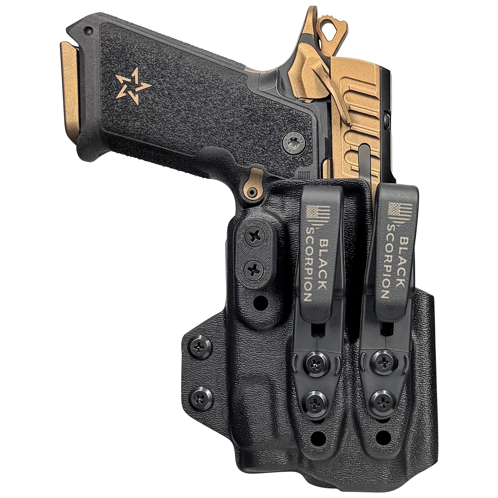 Staccato HD P4 w/ Streamlight TLR-7X AIWB Dual Clip X Holster