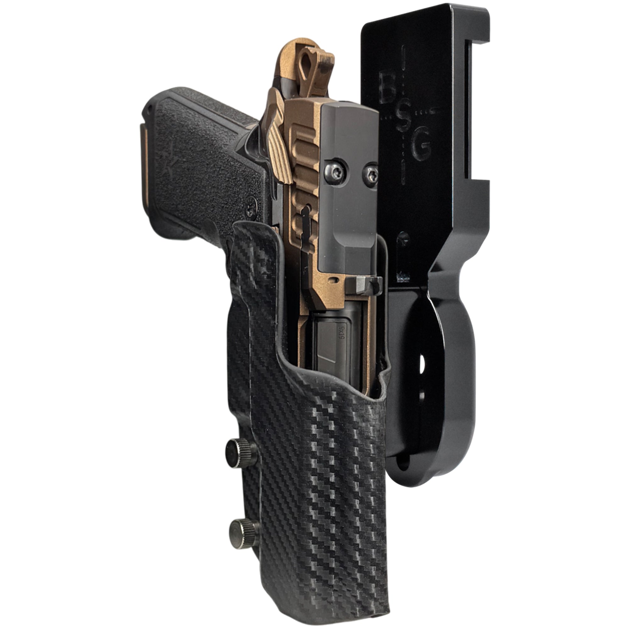 Staccato HD P4 Pro Heavy Duty Competition Holster in Black / Carbon Fiber